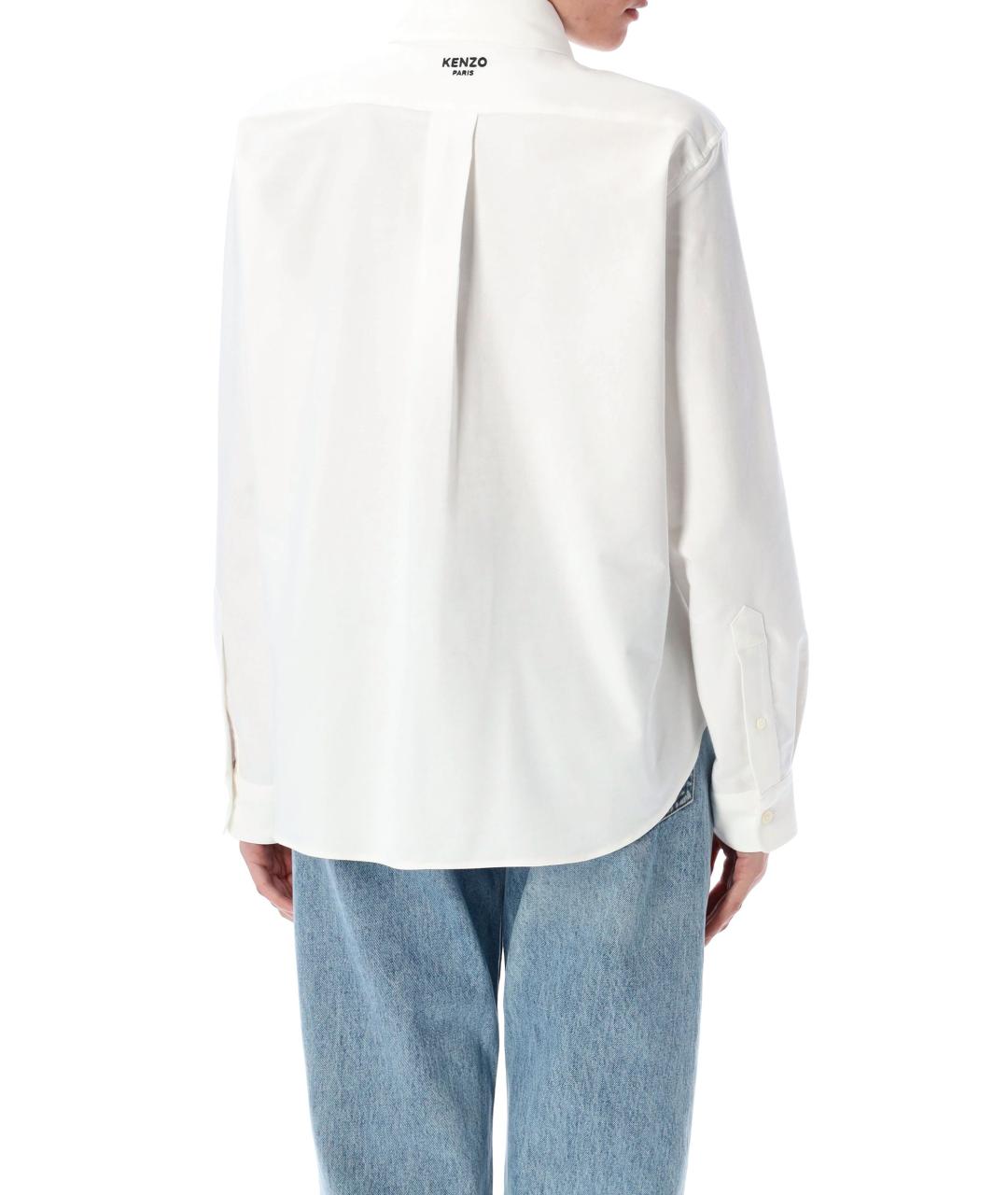 KENZO Белая хлопковая рубашка, фото 3