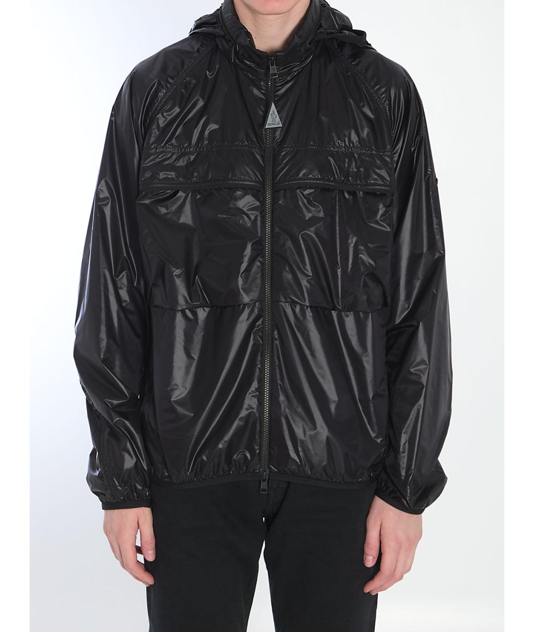 MONCLER Черная полиамидовая куртка, фото 3