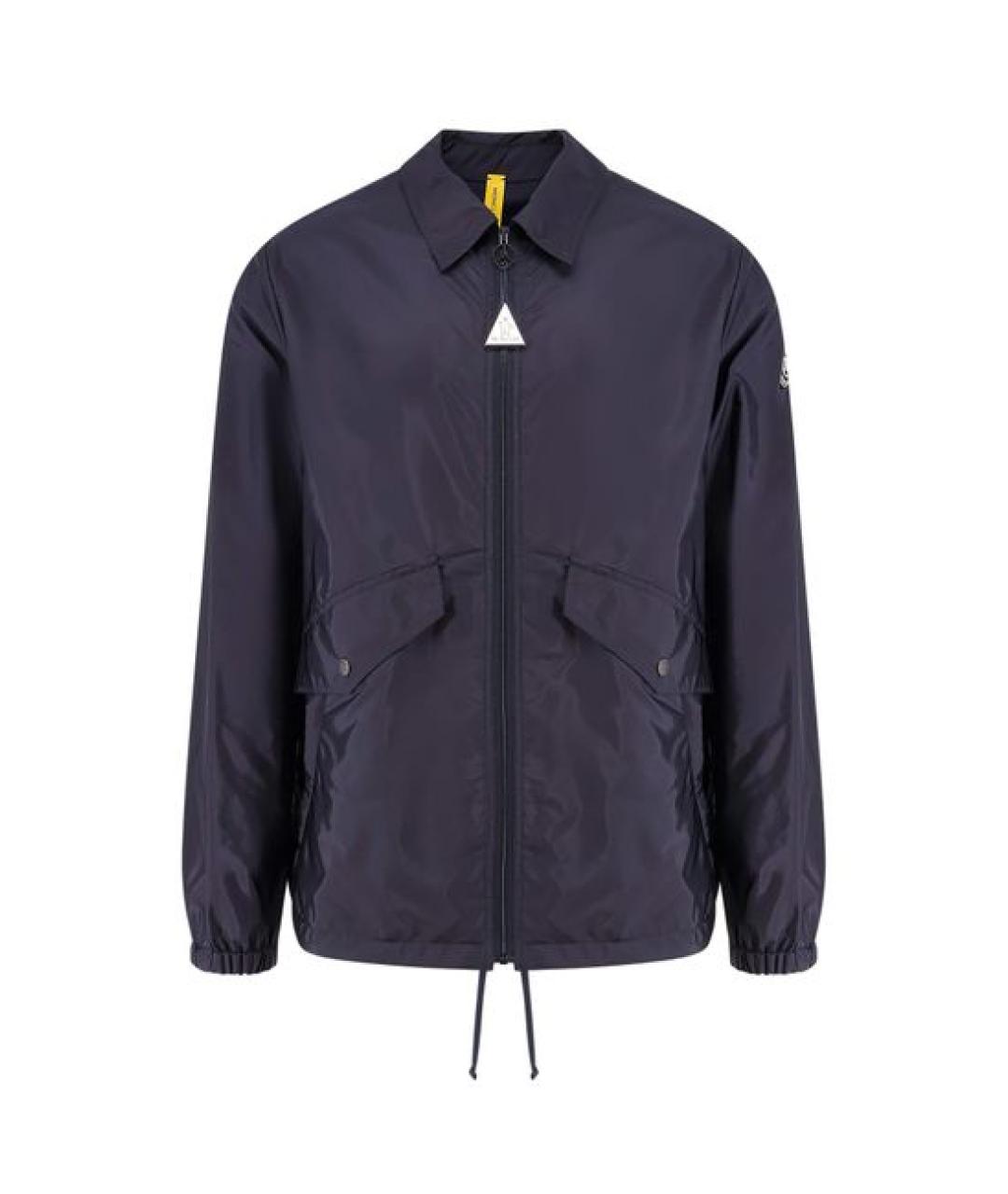 MONCLER Синяя полиэстеровая куртка, фото 1