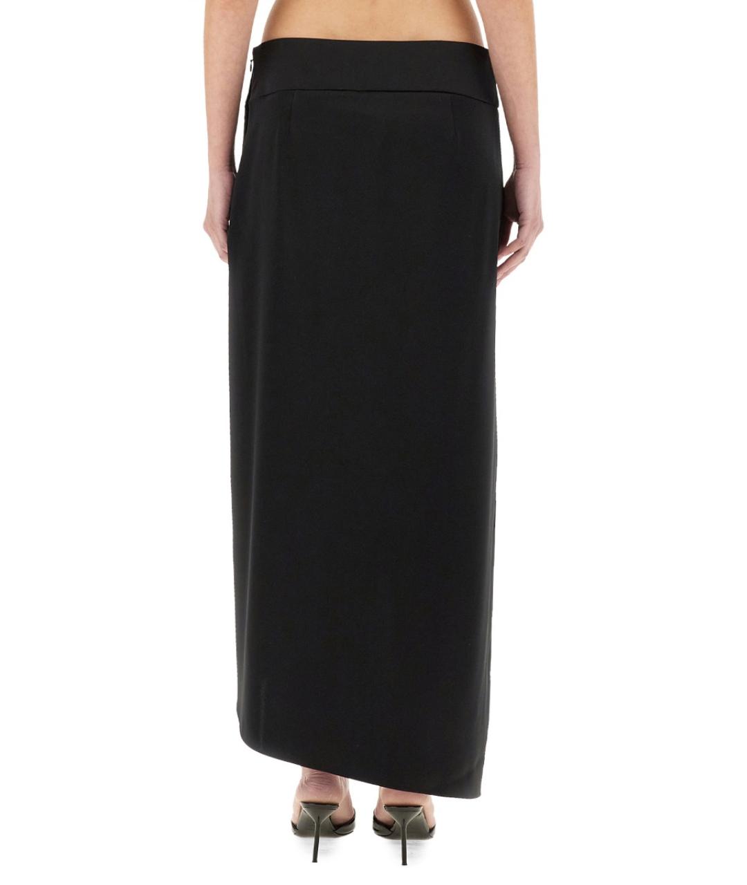 COURREGES Черная ацетатная юбка миди, фото 4