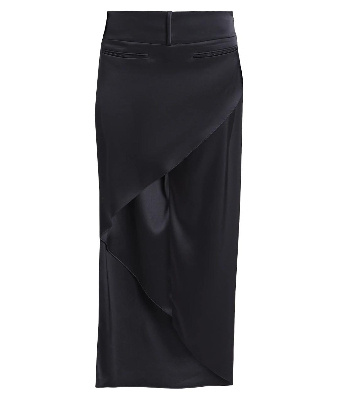 COURREGES Черная ацетатная юбка миди, фото 1