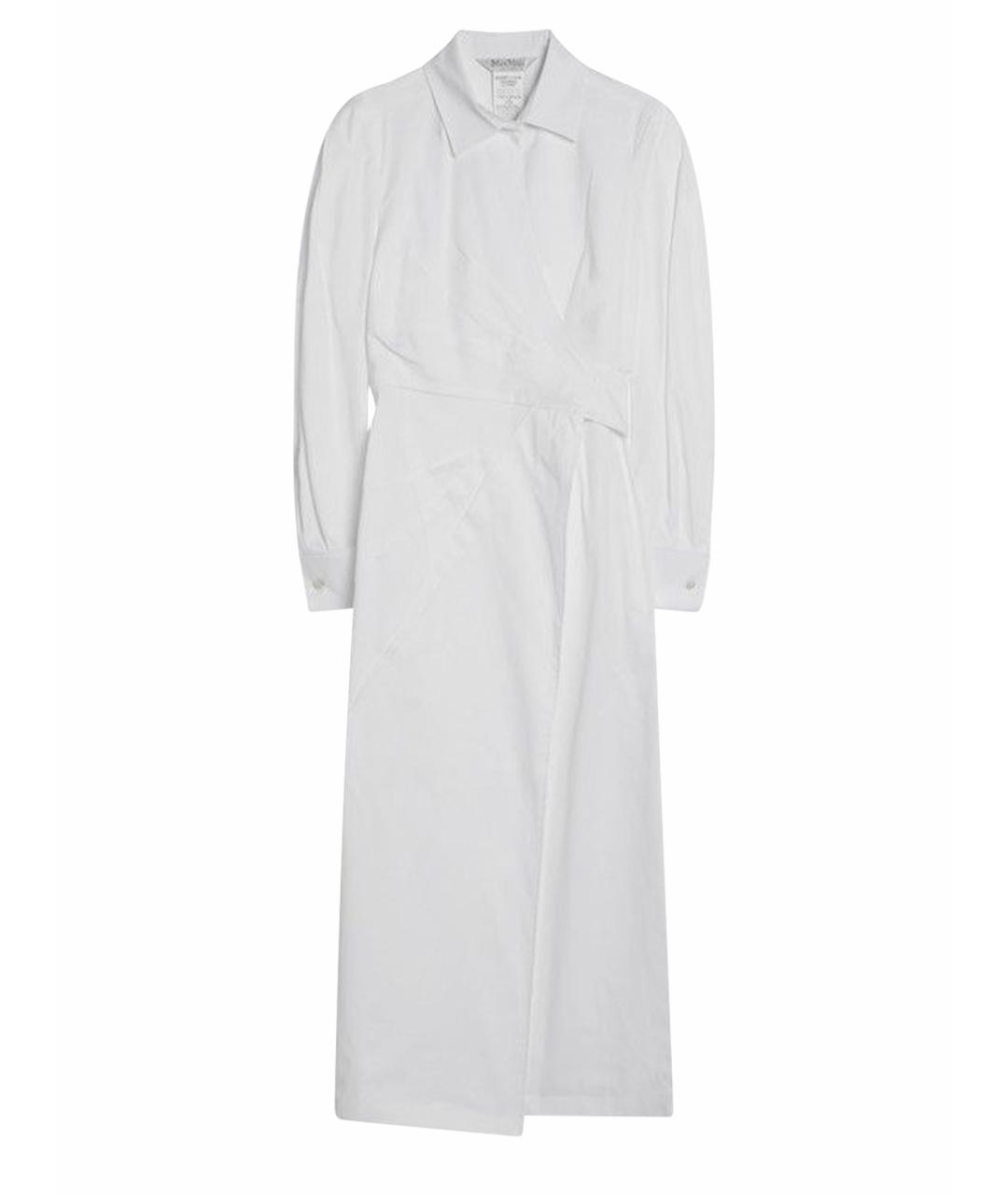 MAX MARA Белое хлопковое повседневное платье, фото 1