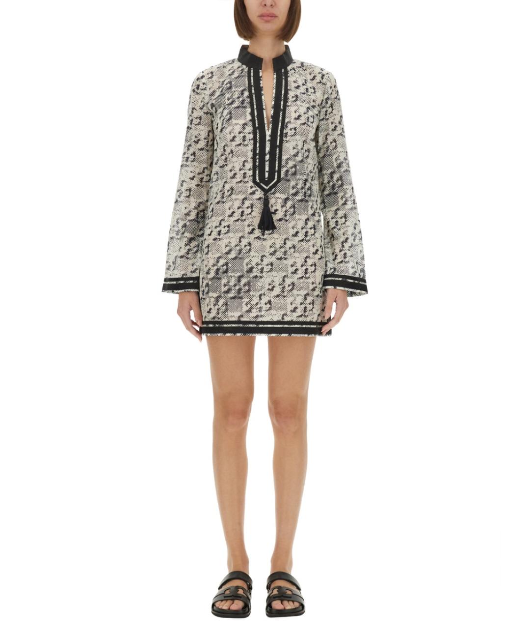 TORY BURCH Мульти шелковое платье, фото 2