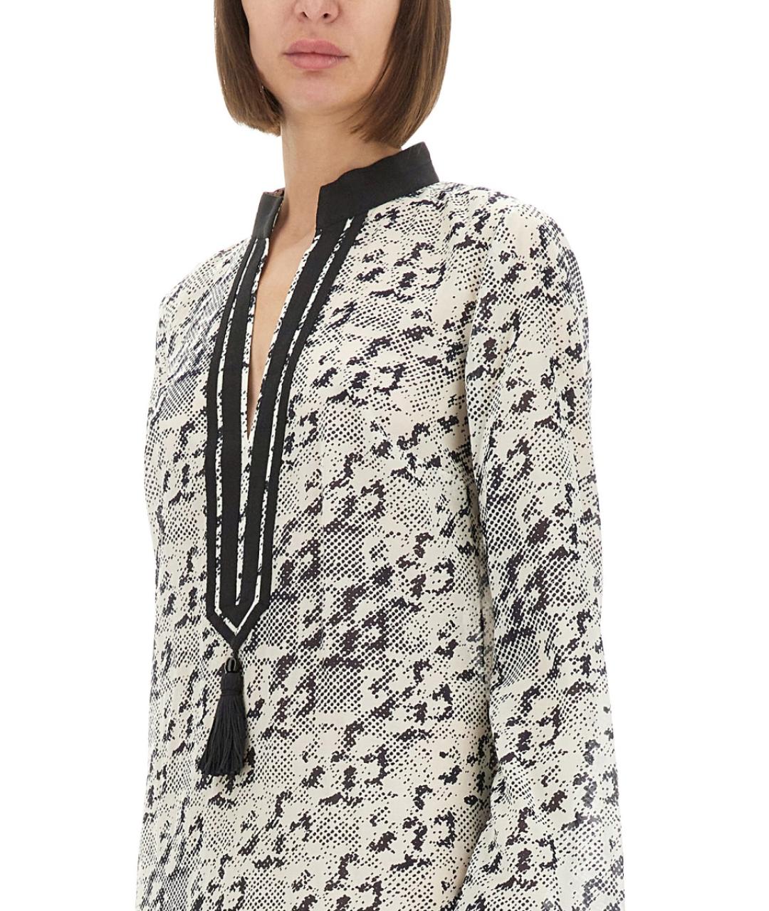 TORY BURCH Мульти шелковое платье, фото 3