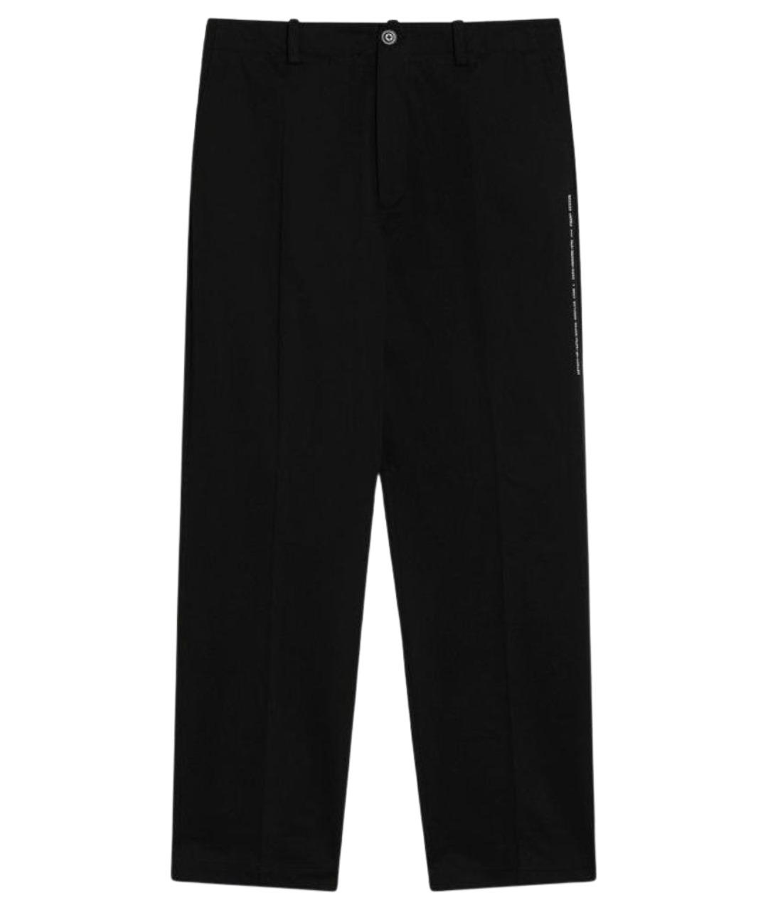 MONCLER Черные хлопковые повседневные брюки, фото 1