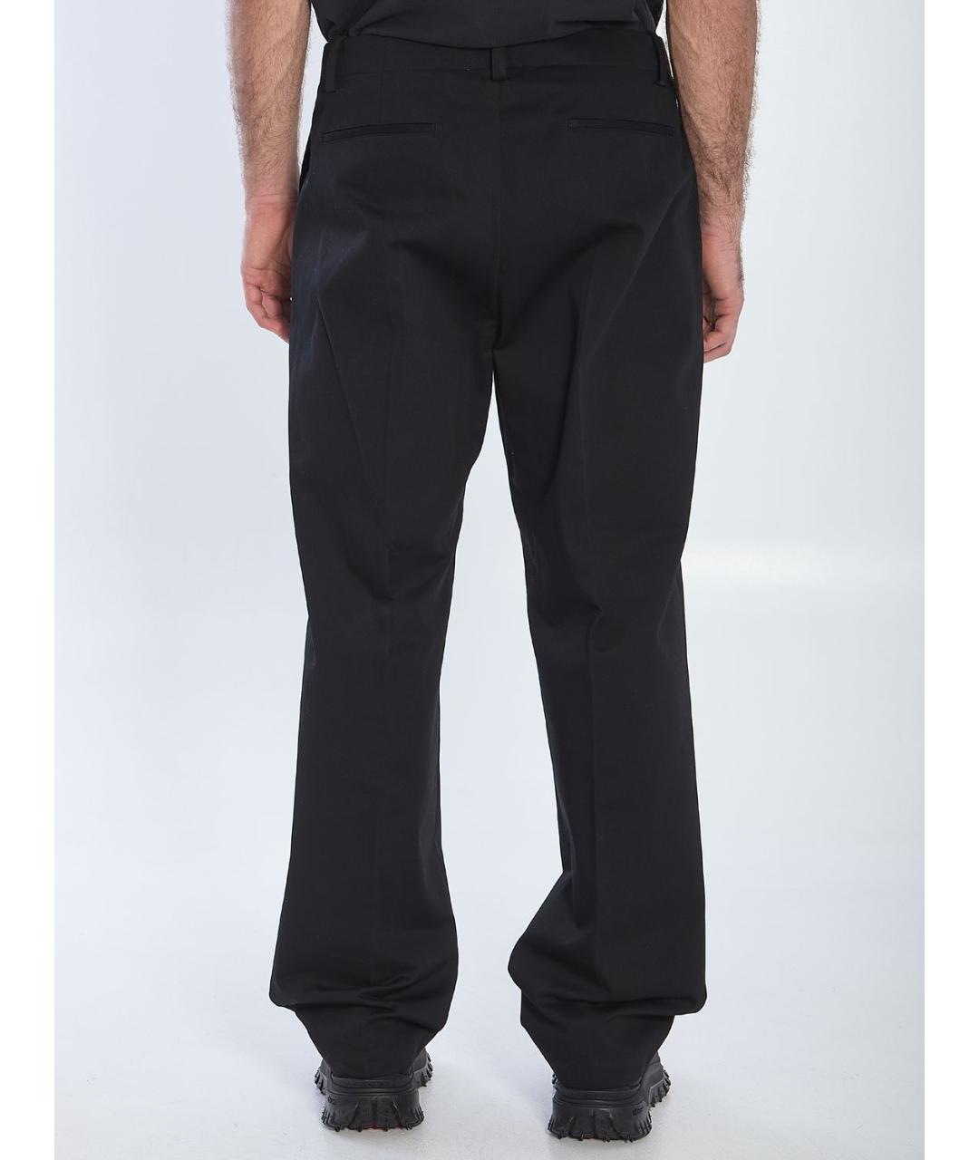 MONCLER Черные хлопковые повседневные брюки, фото 4