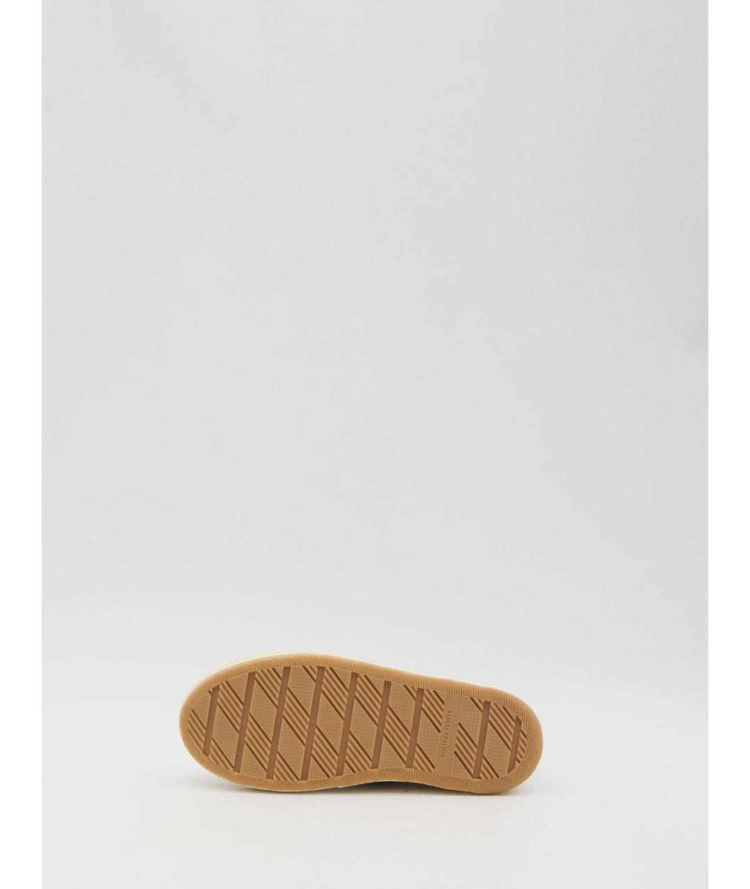 BOTTEGA VENETA Белые текстильные высокие кроссовки / кеды, фото 4