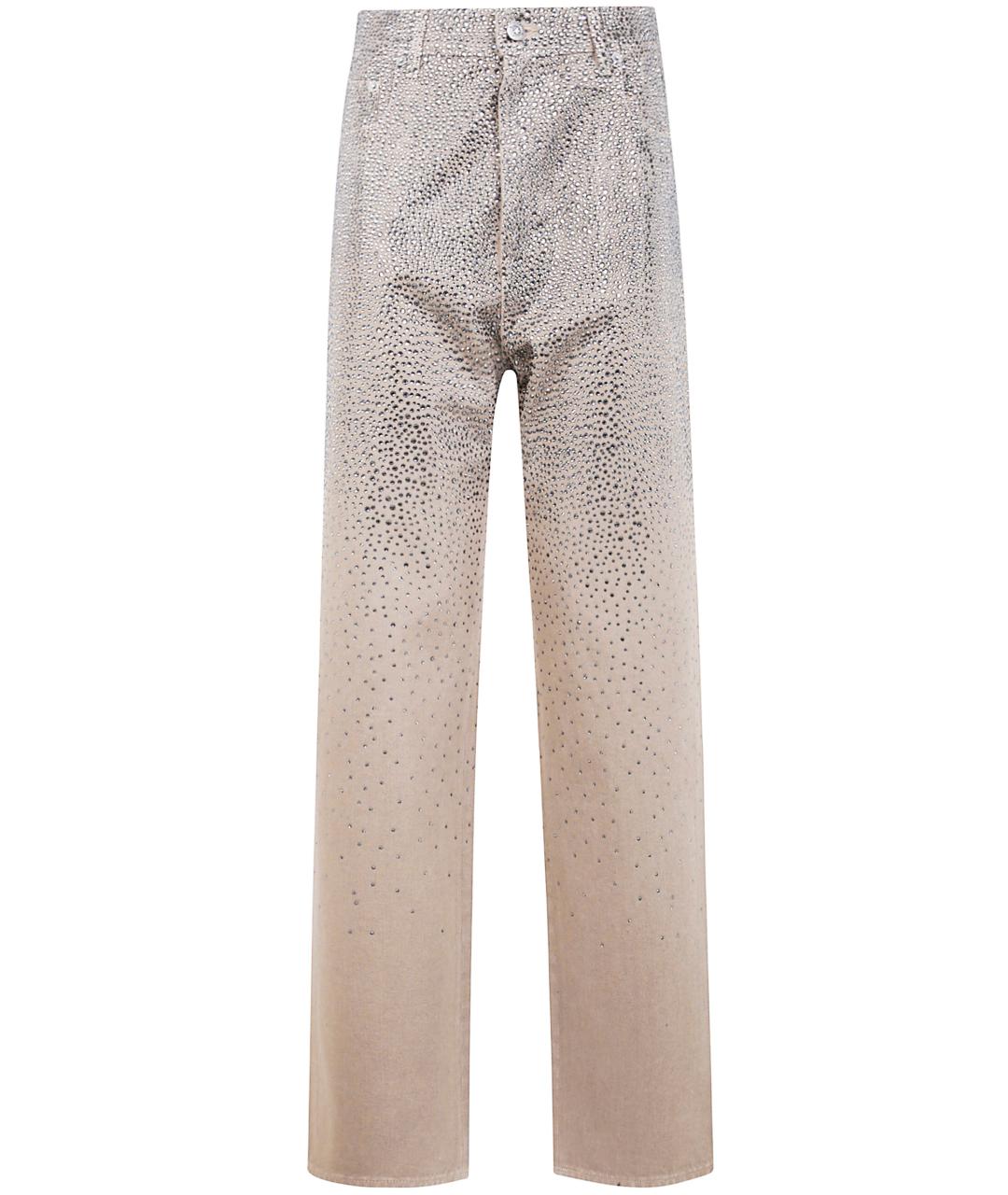 GOLDEN GOOSE DELUXE BRAND Мульти хлопковые прямые джинсы, фото 1