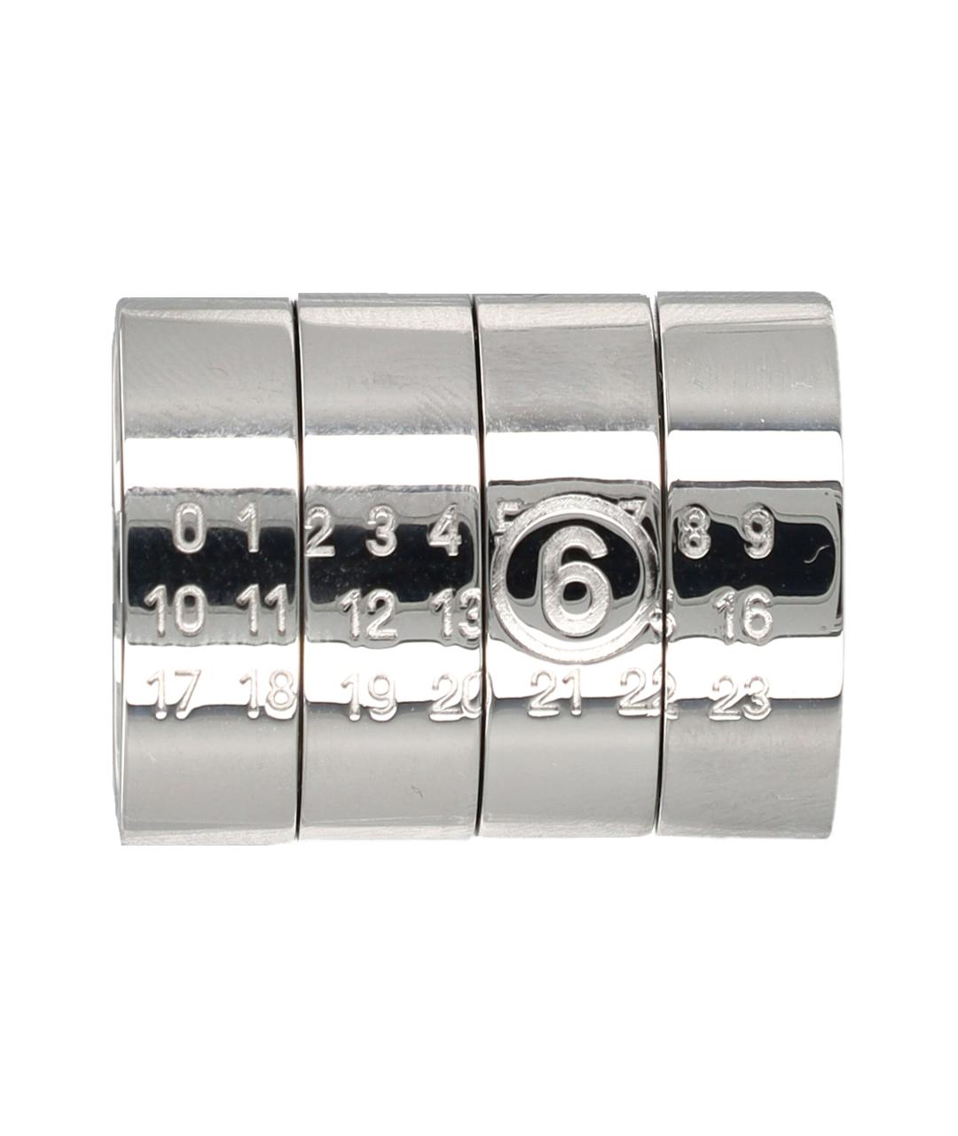 MM6 MAISON MARGIELA Серебряные металлические серьги, фото 1