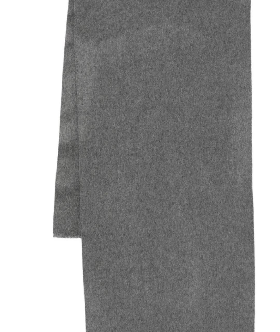 JACQUEMUS Серый шерстяной шарф, фото 3