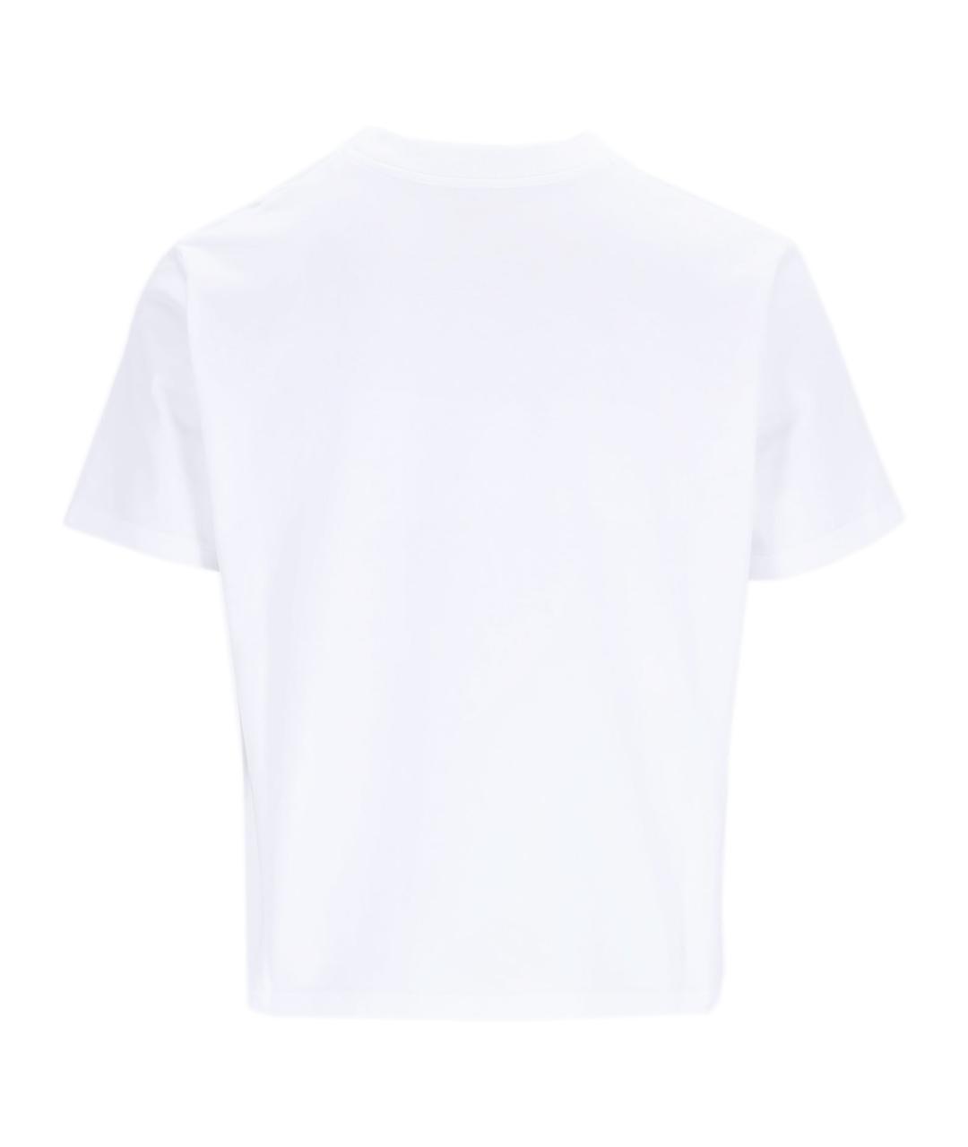 CASABLANCA Белая хлопковая футболка, фото 2