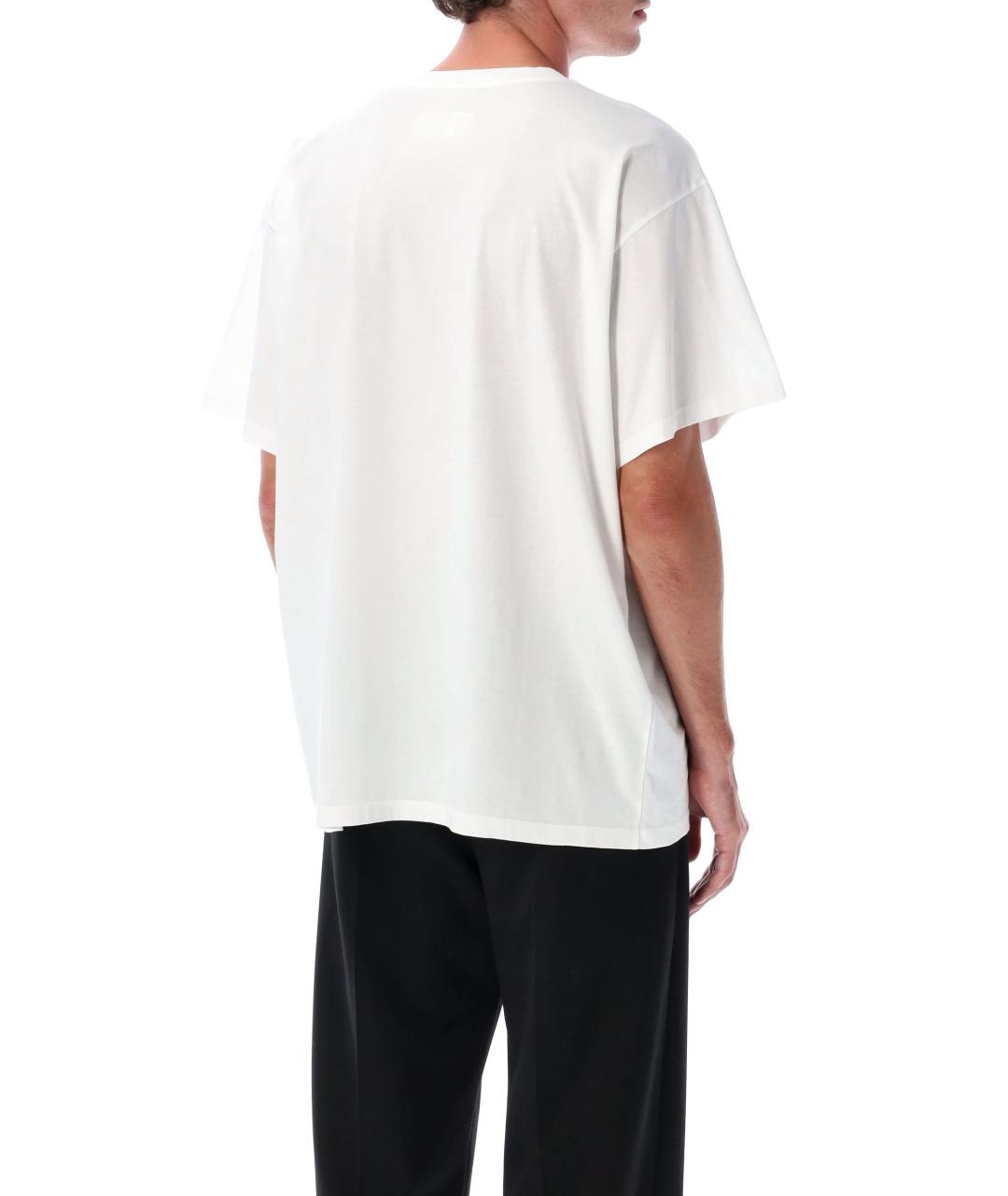 MM6 MAISON MARGIELA Белая хлопковая футболка, фото 2