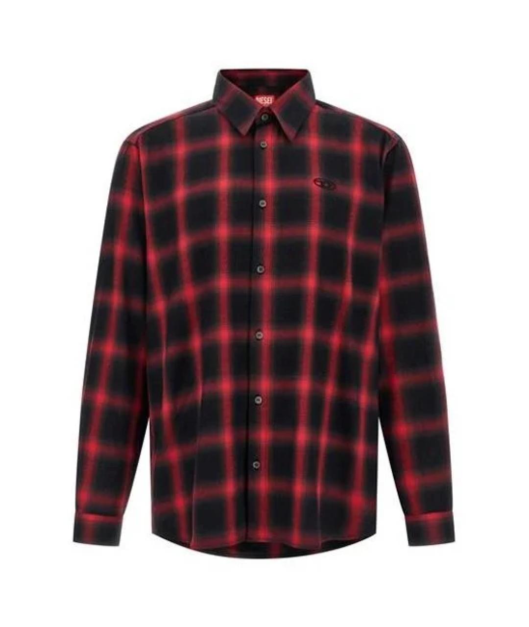 DIESEL Красная хлопковая кэжуал рубашка, фото 1