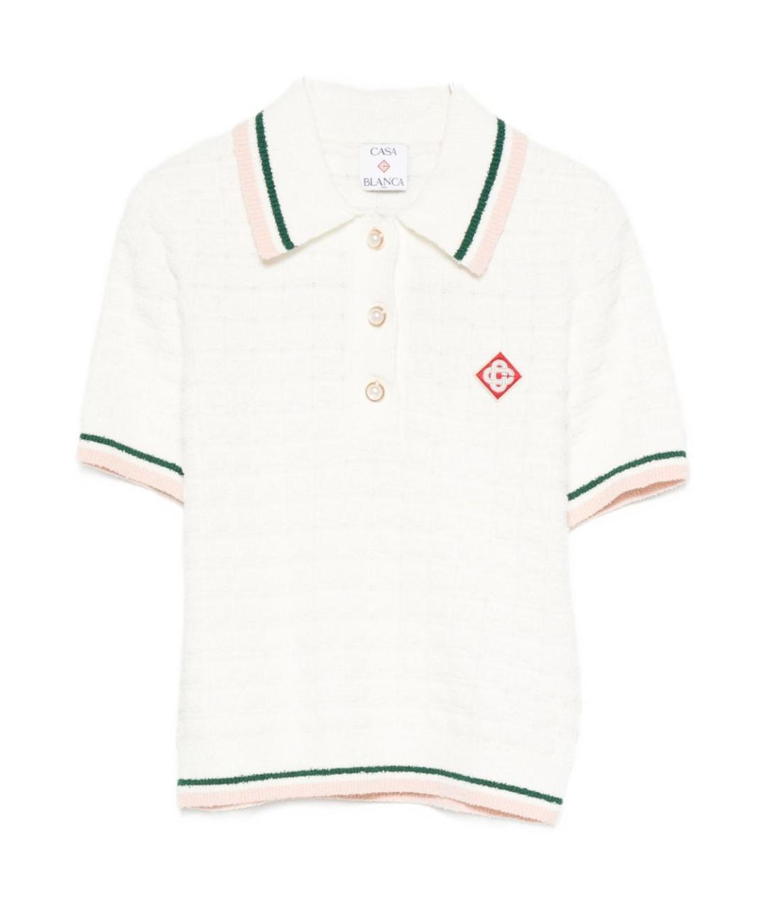 CASABLANCA Белый хлопковый джемпер / свитер, фото 1