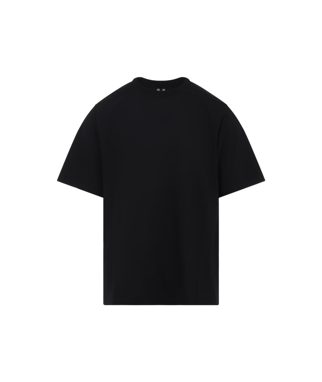 RICK OWENS Черная хлопковая футболка, фото 1