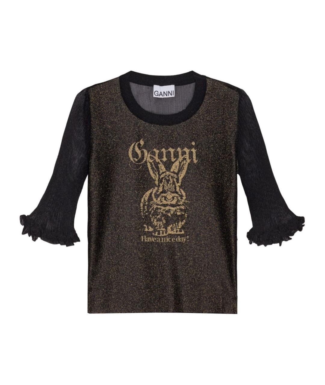 GANNI Черный джемпер / свитер, фото 1