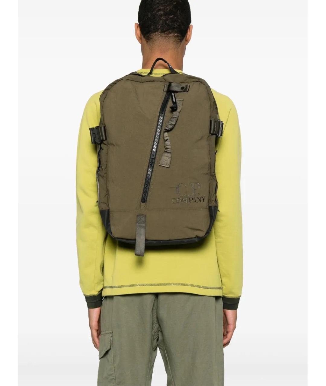 CP COMPANY Зеленый синтетический рюкзак, фото 2
