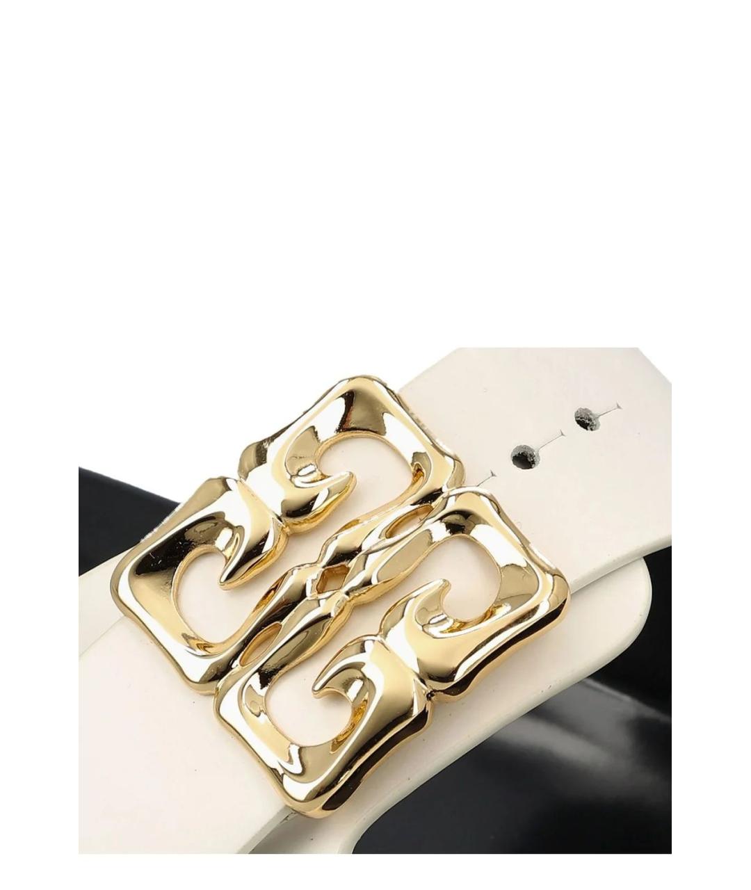 GIVENCHY Белые кожаные сандалии, фото 4