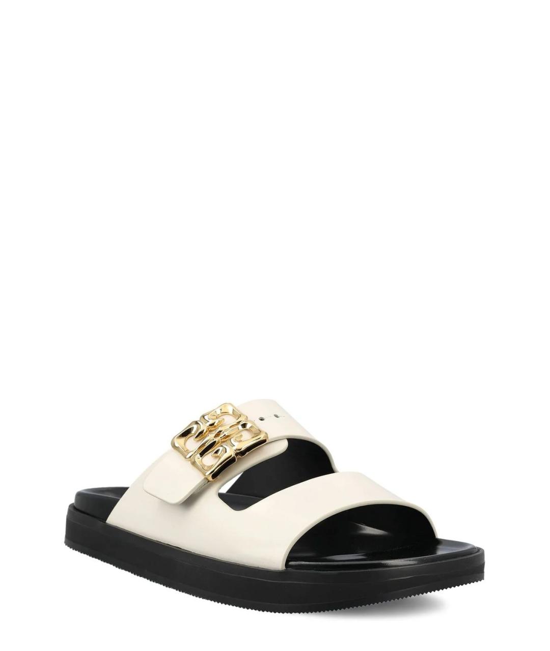 GIVENCHY Белые кожаные сандалии, фото 2