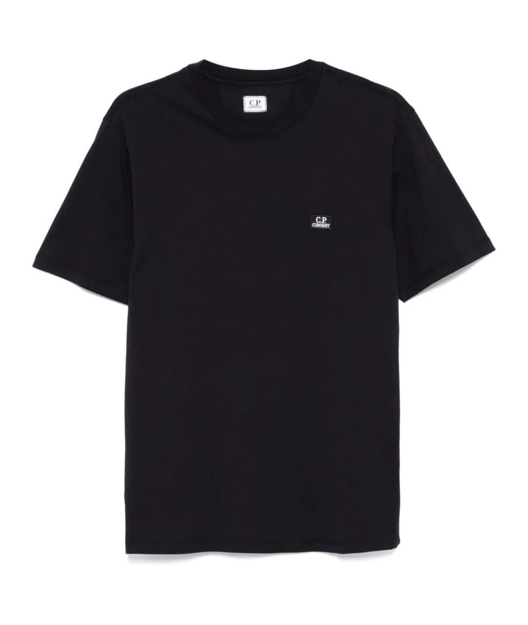 CP COMPANY Черная хлопковая футболка, фото 1