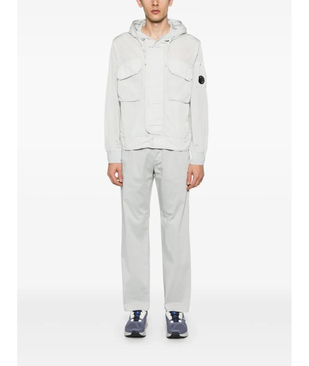 CP COMPANY Серые хлопковые повседневные брюки, фото 2