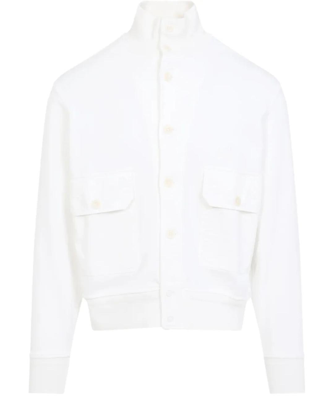 CP COMPANY Белый хлопковый кардиган, фото 1