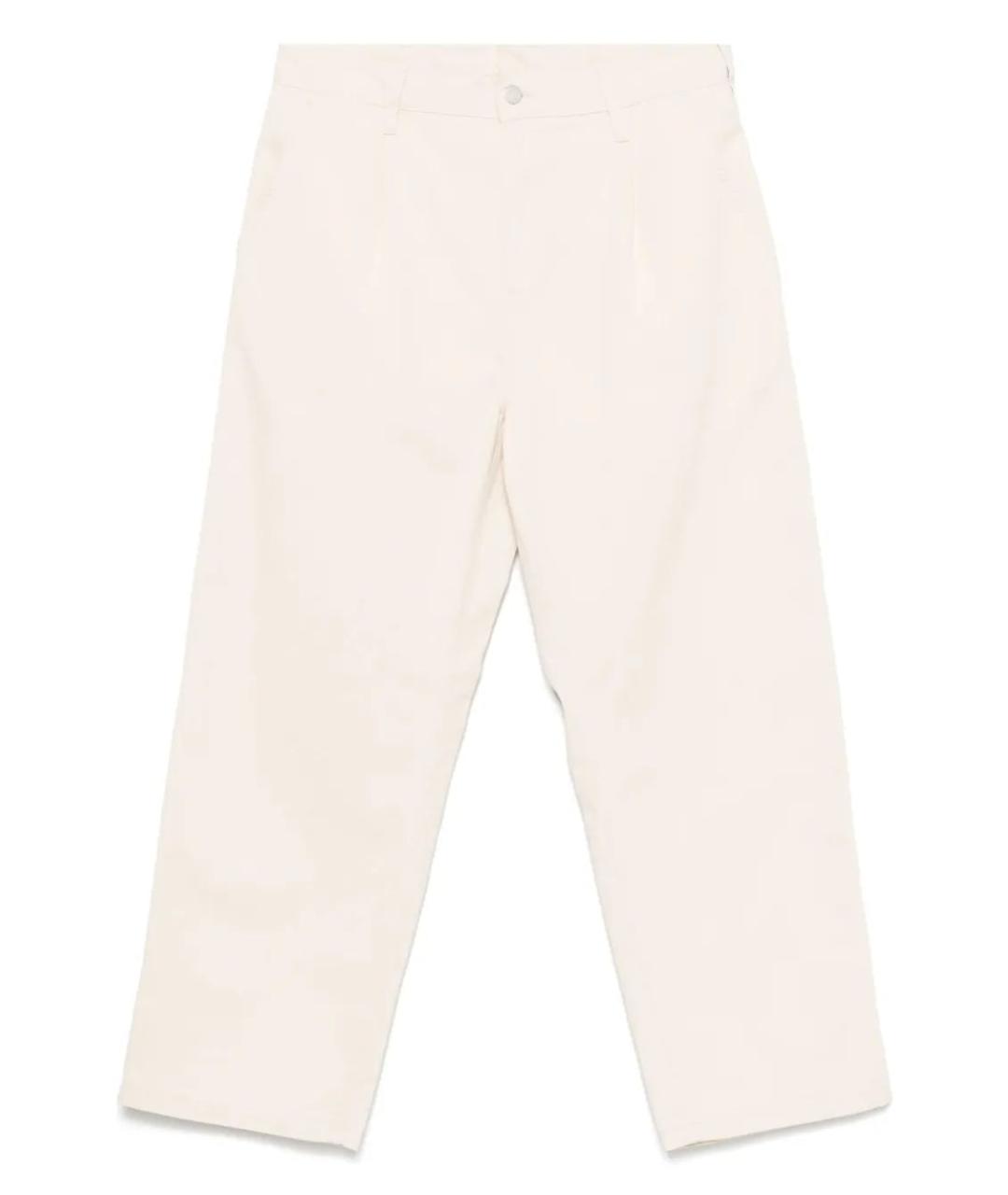 CARHARTT WIP Бежевые хлопковые повседневные брюки, фото 1