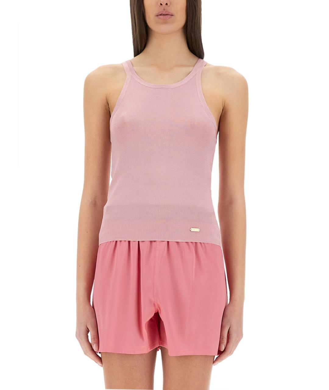 TOM FORD Розовая шелковая майка, фото 2