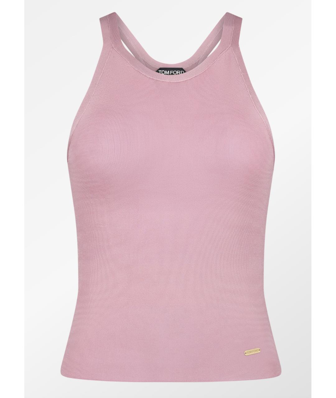 TOM FORD Розовая шелковая майка, фото 6