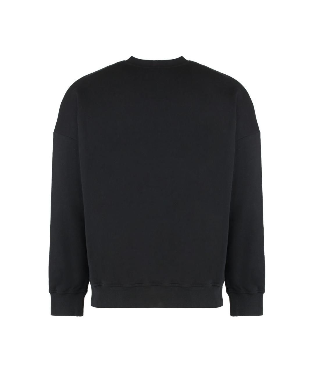 RICK OWENS Черный хлопковый джемпер / свитер, фото 2