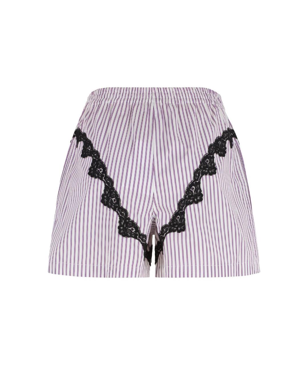 THE ATTICO Фиолетовые хлопковые шорты, фото 2