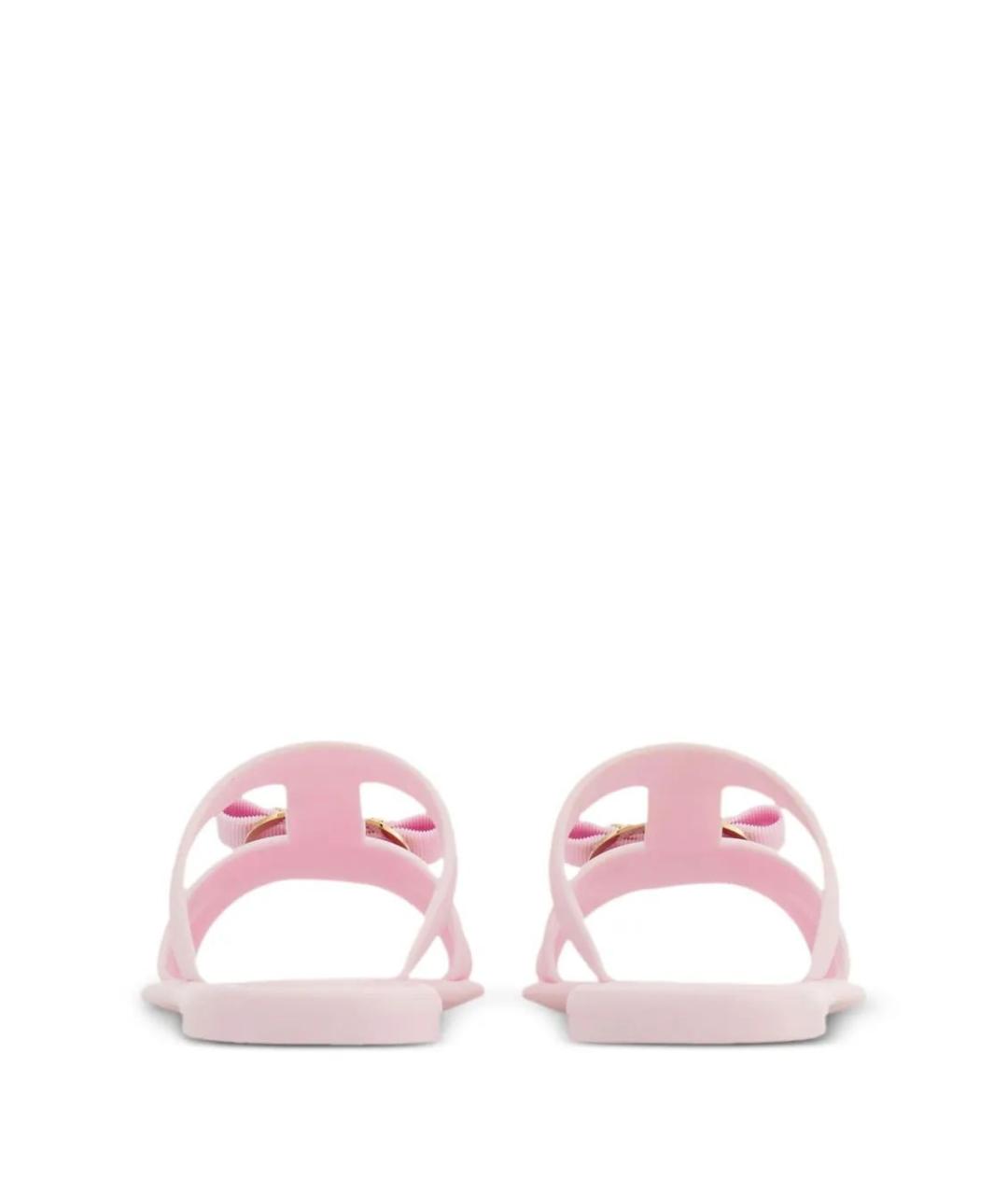 FERRAGAMO Розовые шлепанцы, фото 3