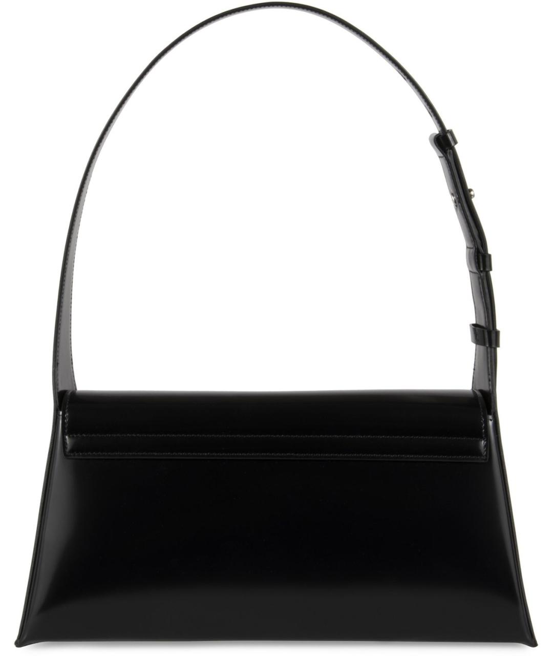 FERRAGAMO Черная кожаная сумка через плечо, фото 4