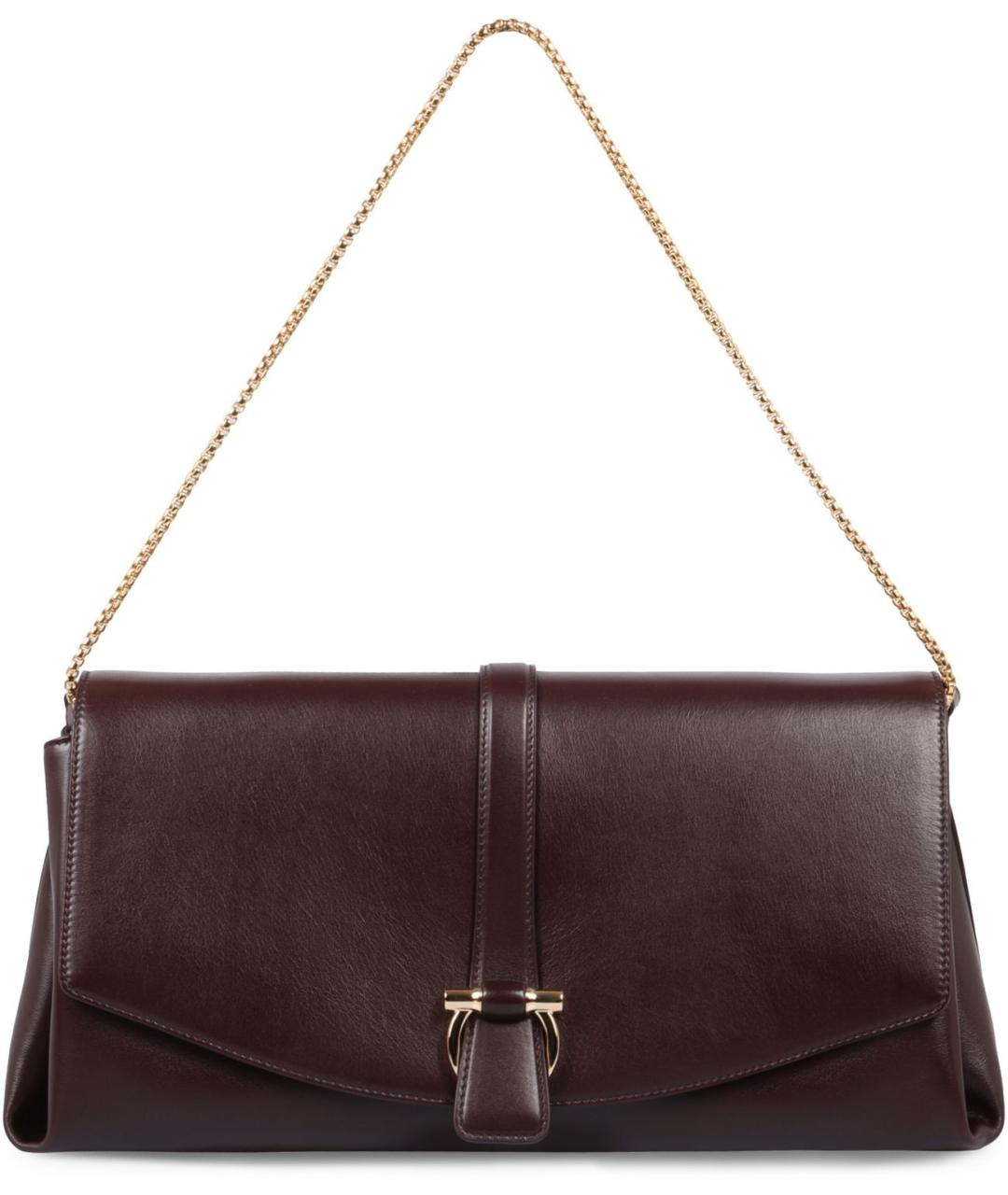 FERRAGAMO Бордовая бархатная сумка через плечо, фото 2