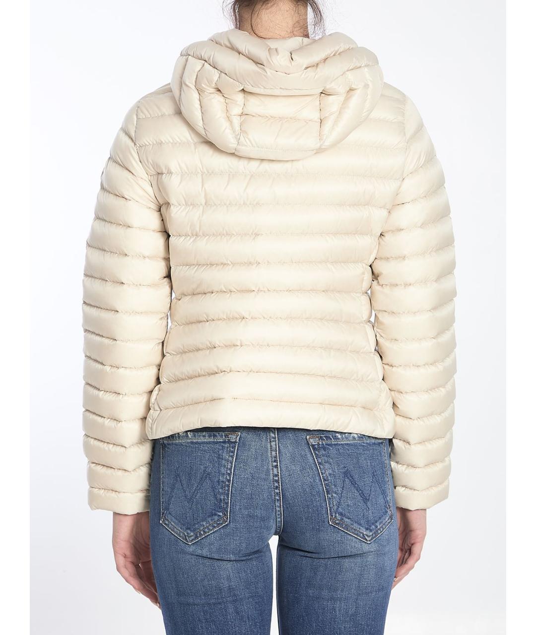 MONCLER Белая полиамидовая куртка, фото 5