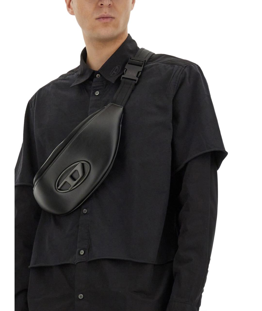 DIESEL Черная хлопковая кэжуал рубашка, фото 5