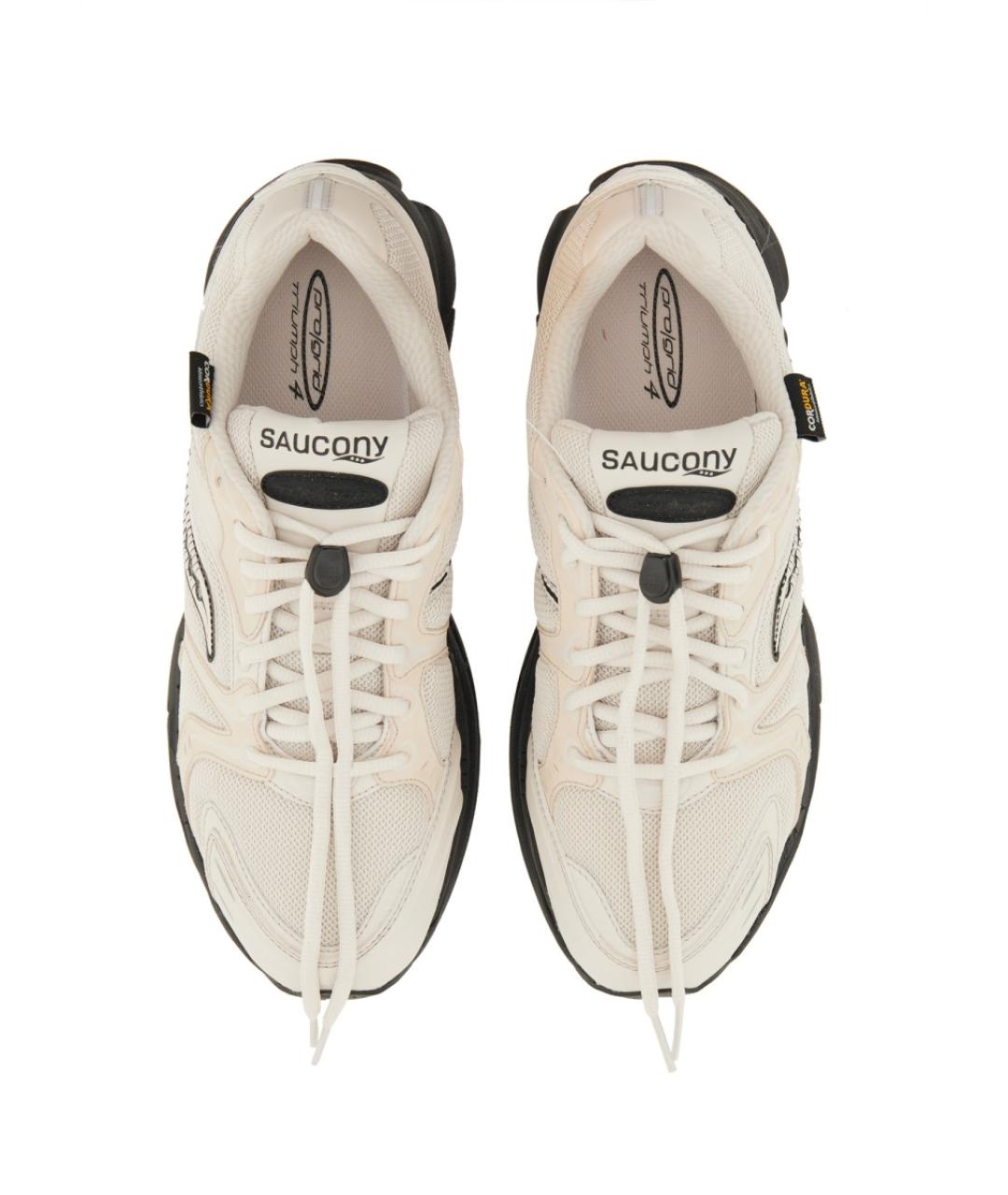 SAUCONY Белые текстильные низкие кроссовки / кеды, фото 2