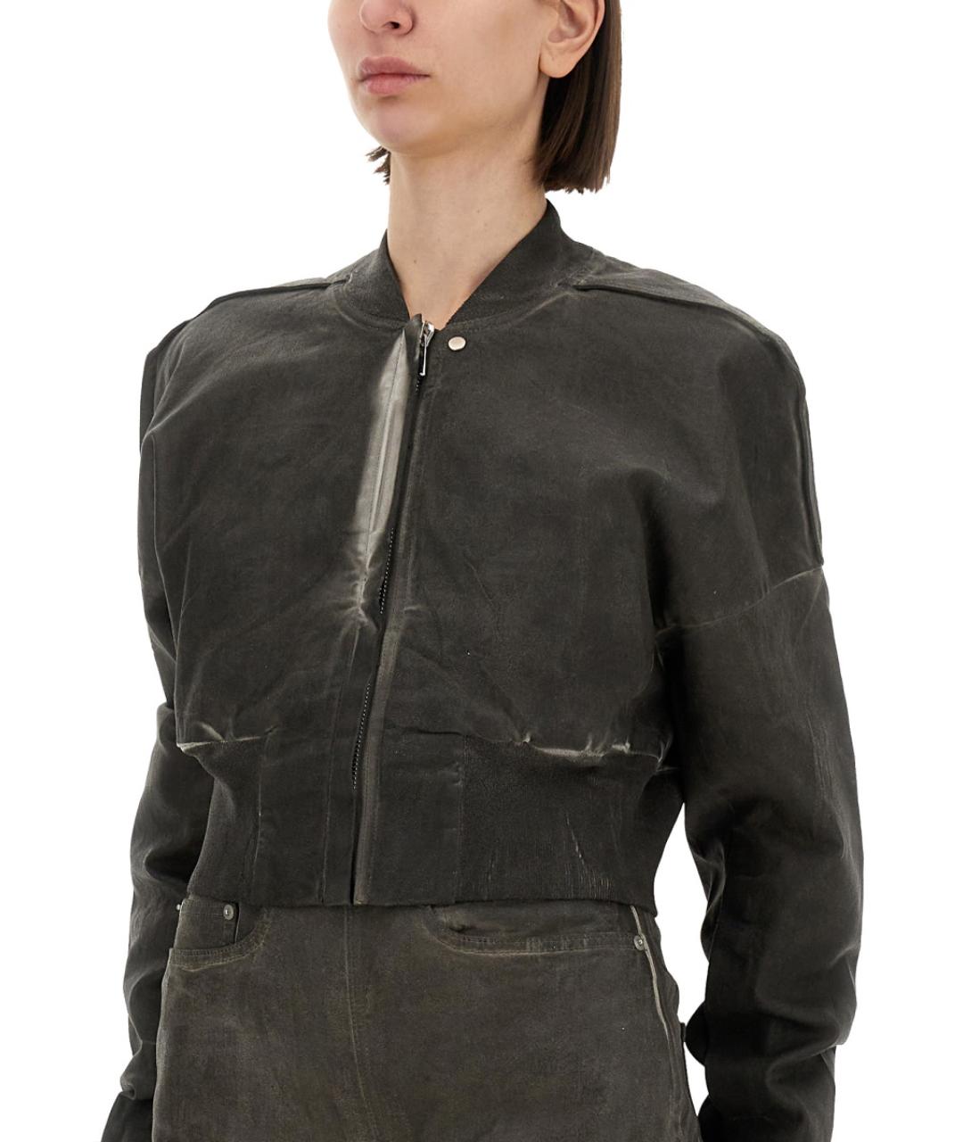 RICK OWENS DRKSHDW Серая хлопковая куртка, фото 5