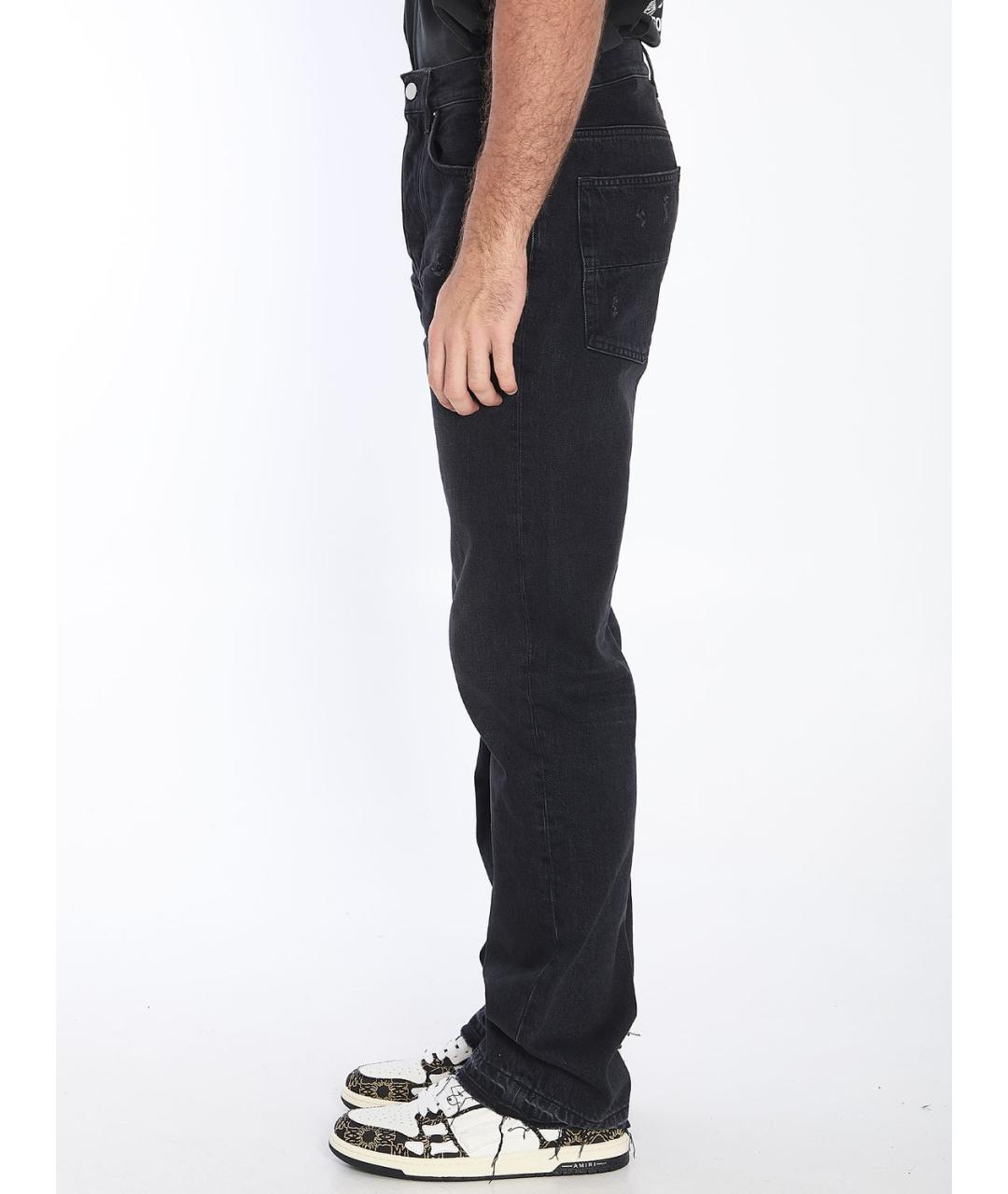 AMIRI Черные хлопковые прямые джинсы, фото 4