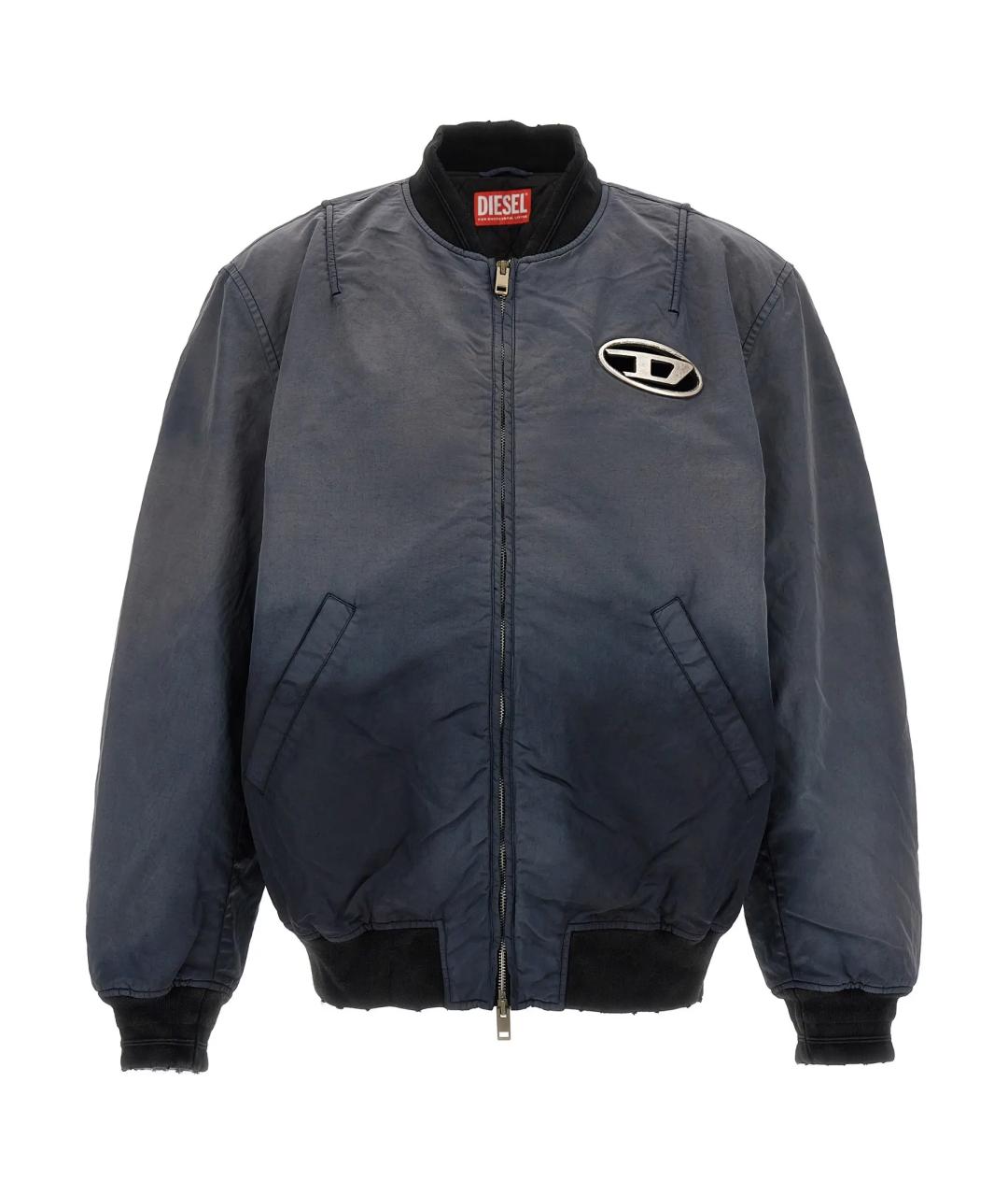 DIESEL Черная хлопковая куртка, фото 1