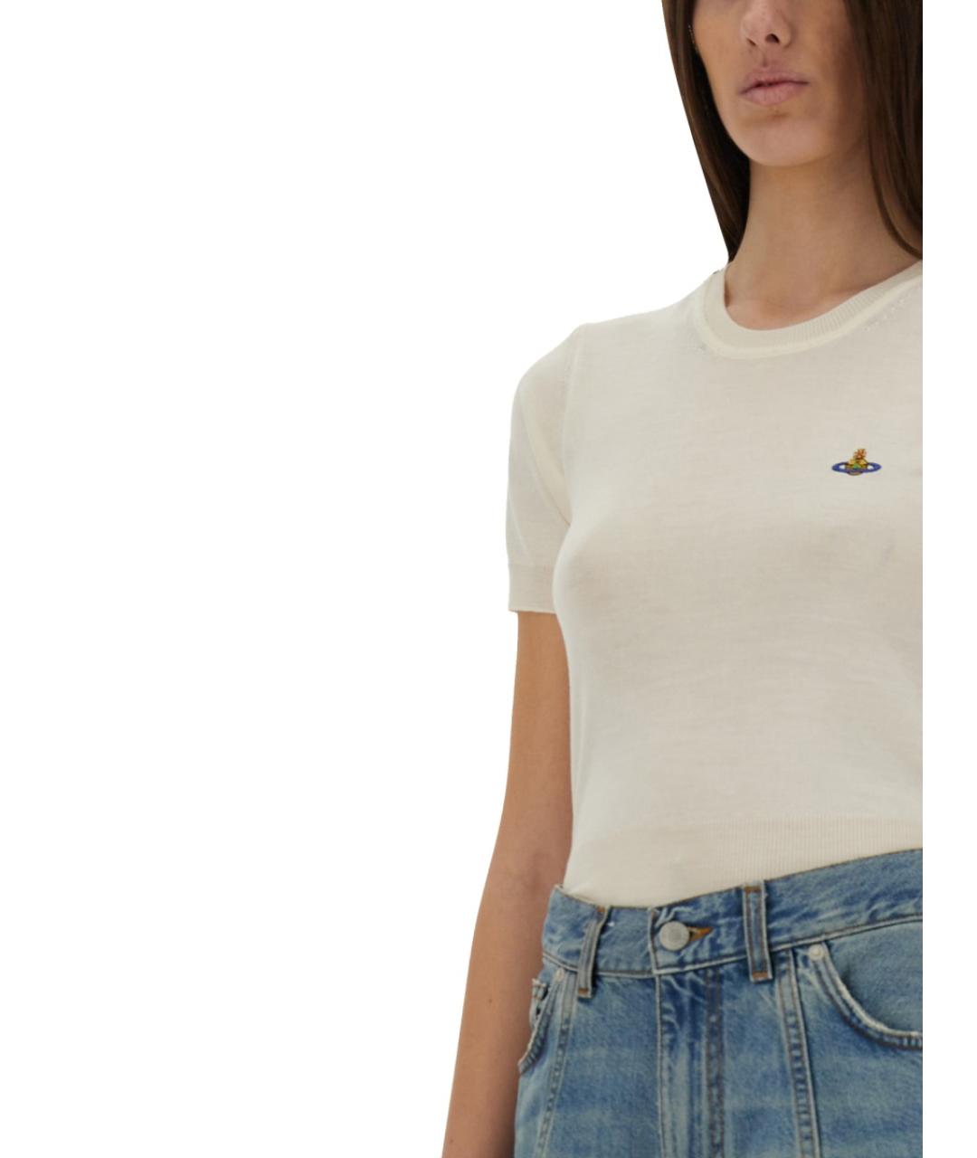 VIVIENNE WESTWOOD Белая хлопковая майка, фото 5