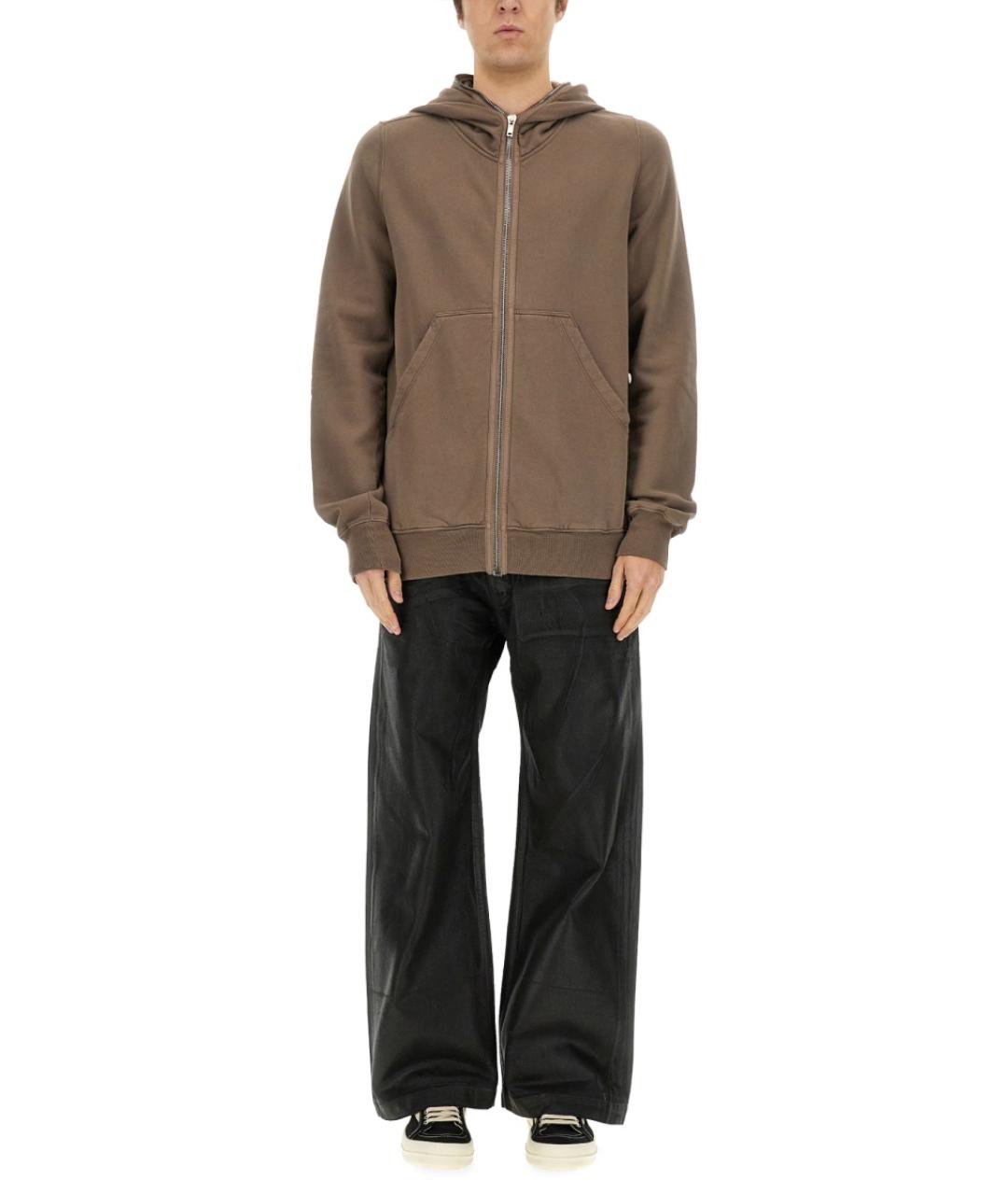 RICK OWENS DRKSHDW Коричневый хлопковый джемпер / свитер, фото 2