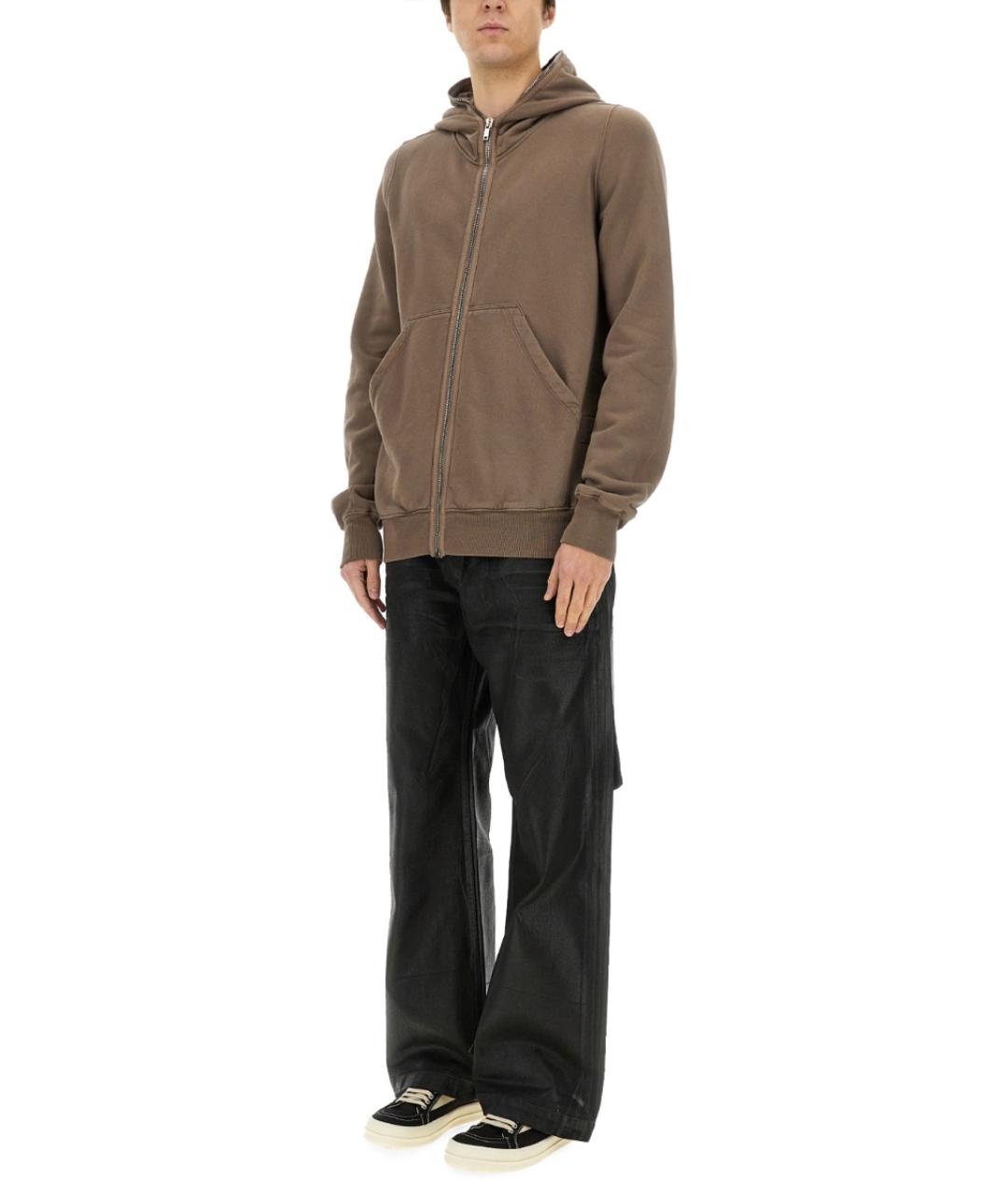 RICK OWENS DRKSHDW Коричневый хлопковый джемпер / свитер, фото 3