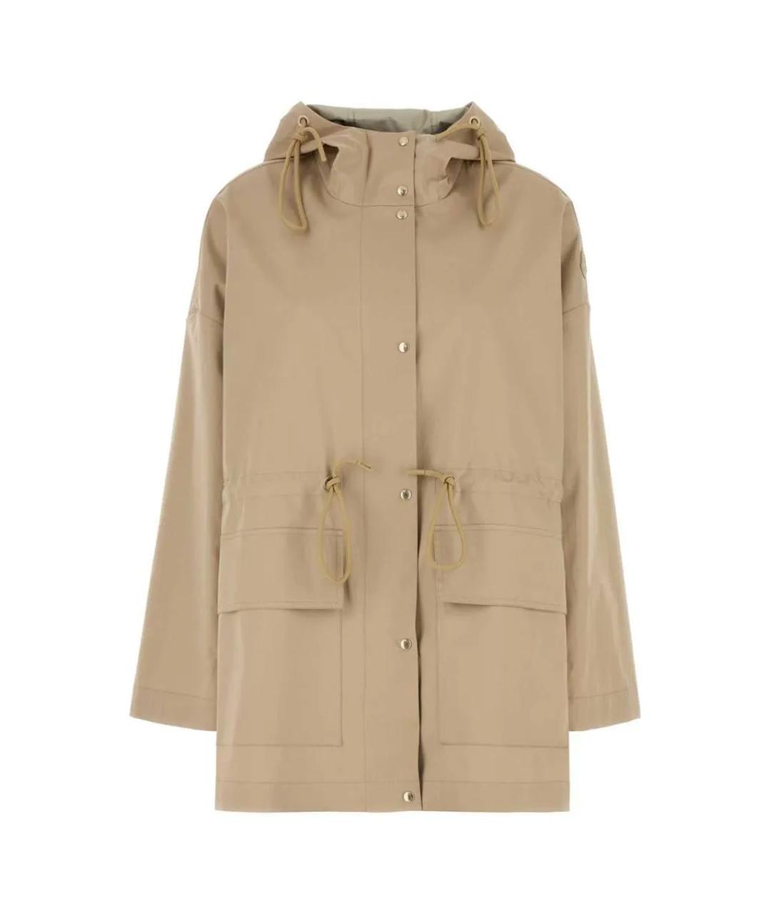 MONCLER Бежевая хлопковая парка, фото 1