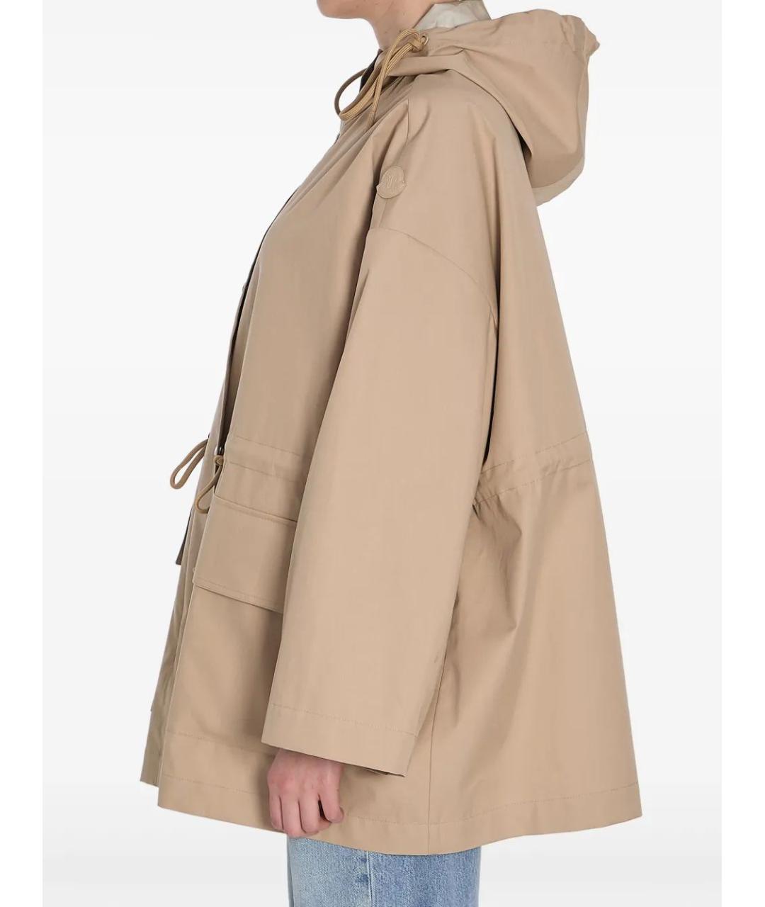 MONCLER Бежевая хлопковая парка, фото 3