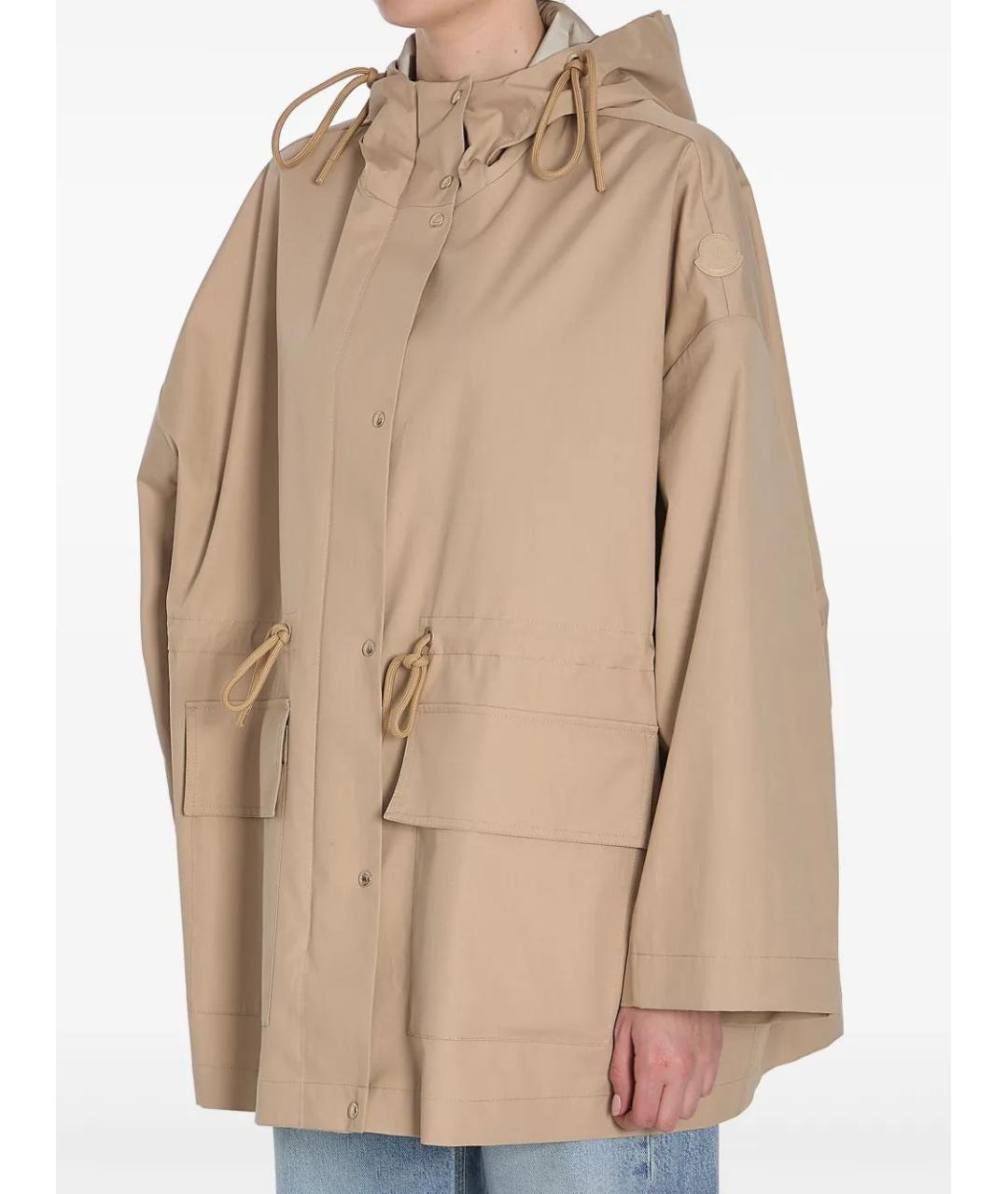 MONCLER Бежевая хлопковая парка, фото 4