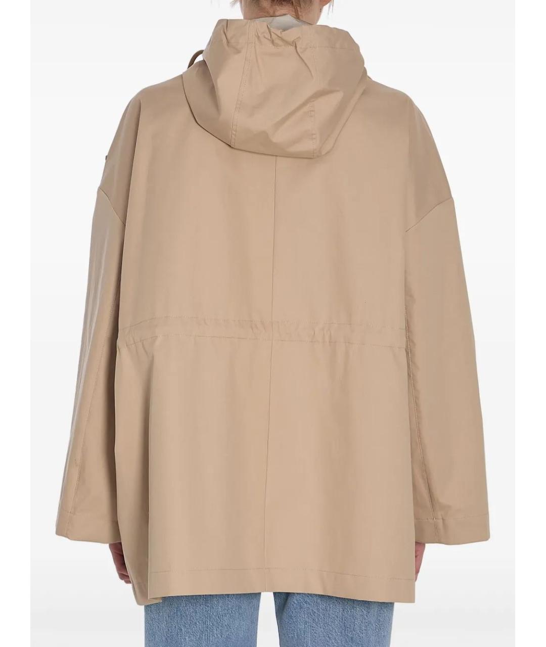 MONCLER Бежевая хлопковая парка, фото 2