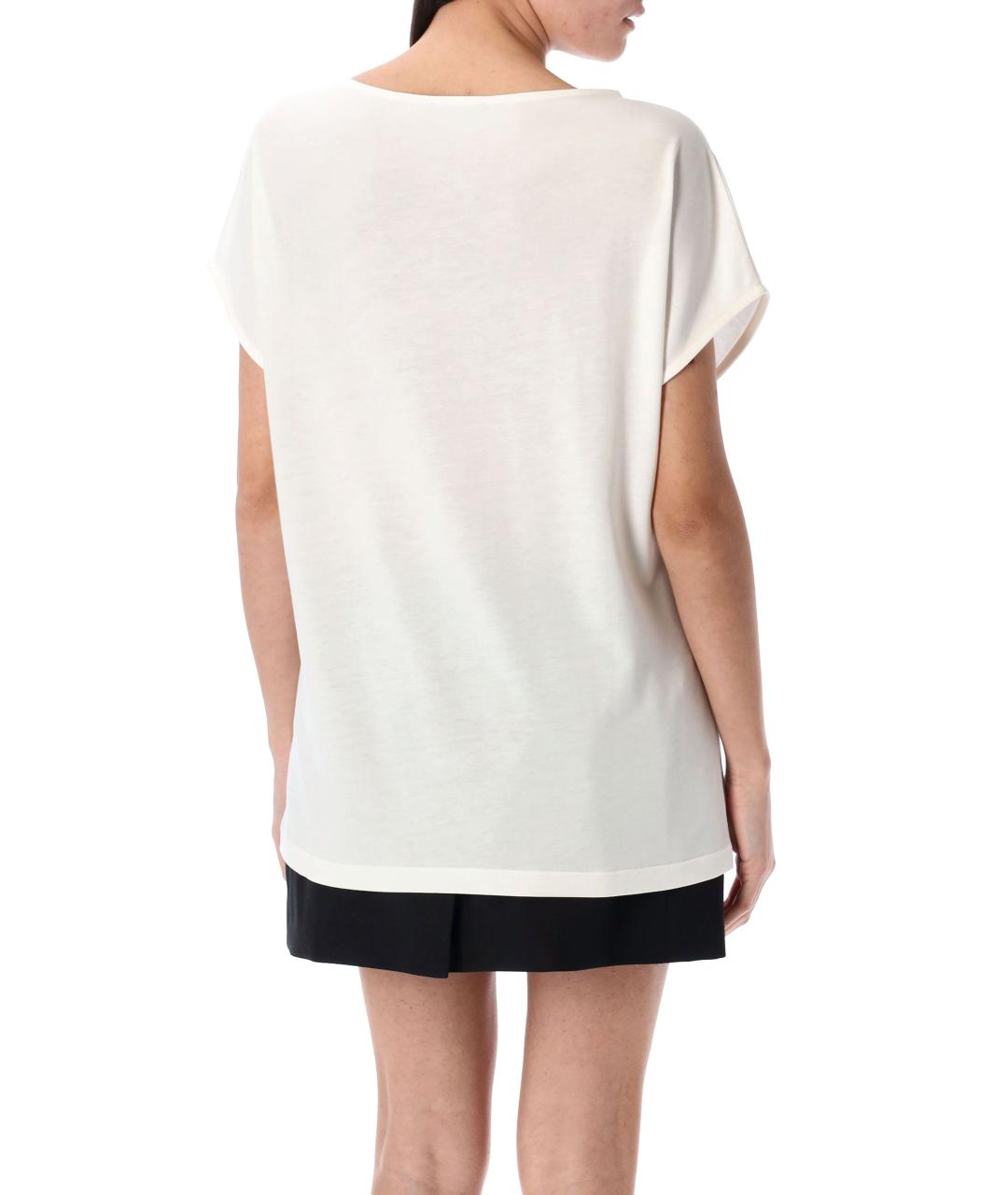 BALMAIN Белая хлопковая футболка, фото 2