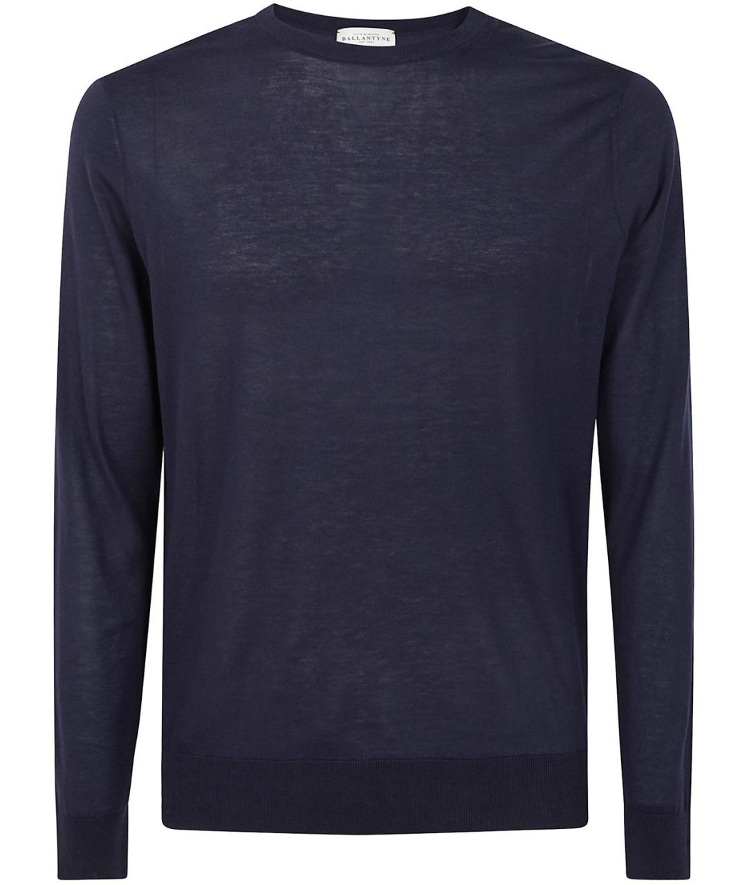 BALLANTYNE Синий хлопковый джемпер / свитер, фото 1