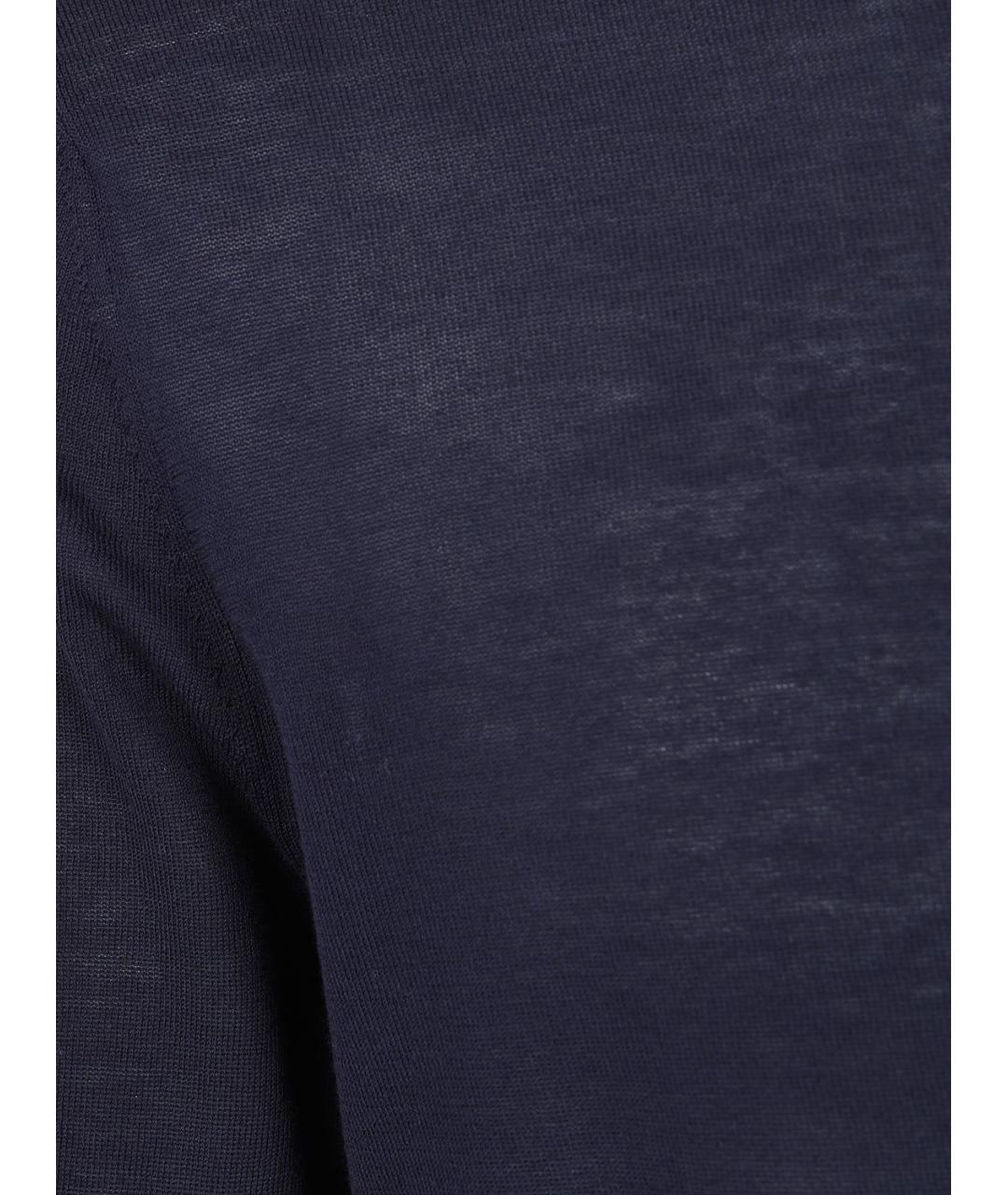 BALLANTYNE Синий хлопковый джемпер / свитер, фото 3